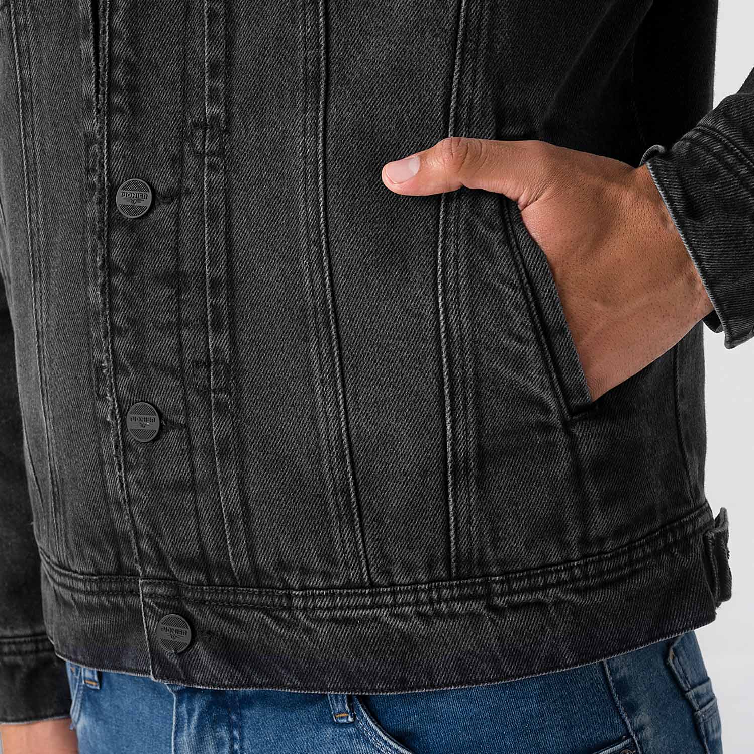 CASACA DENIM HOMBRE PIONIER JOHHN - 3