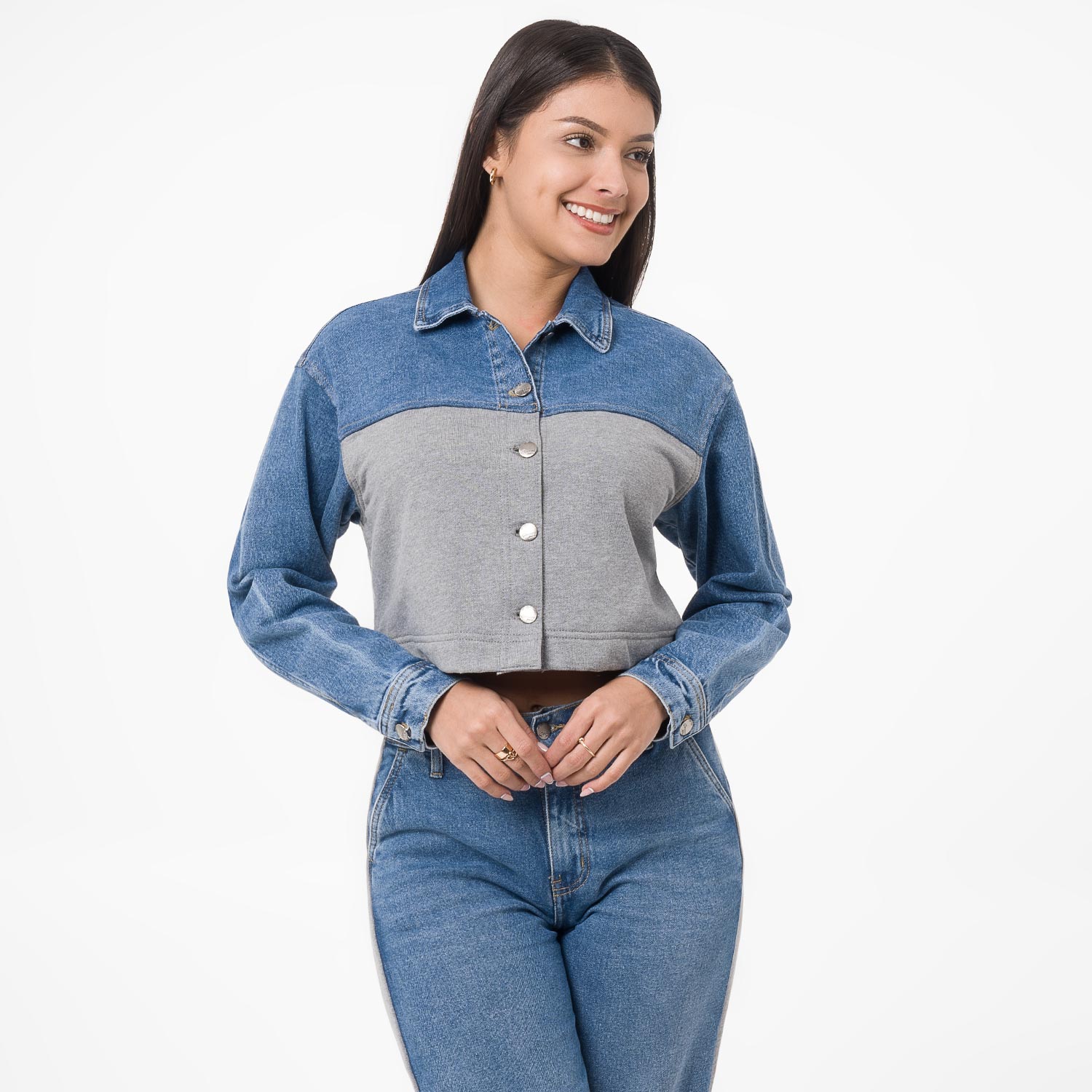 CASACA DENIM MUJER GOCCOS TUNEN - 1