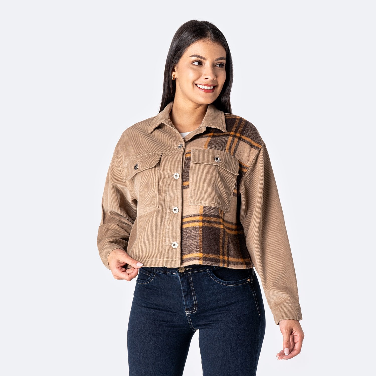 CASACA CORDUROY MUJER PIONIER LYANAH - 1