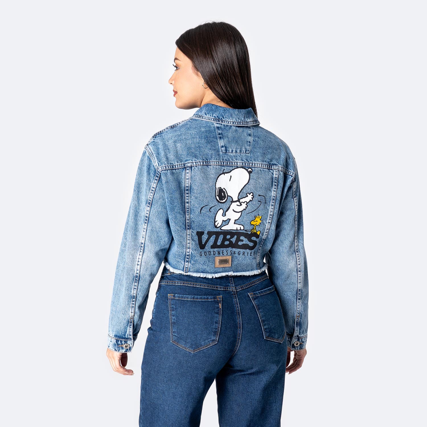 CASACA DENIM MUJER PIONIER NANCY-SNOOPY - 2