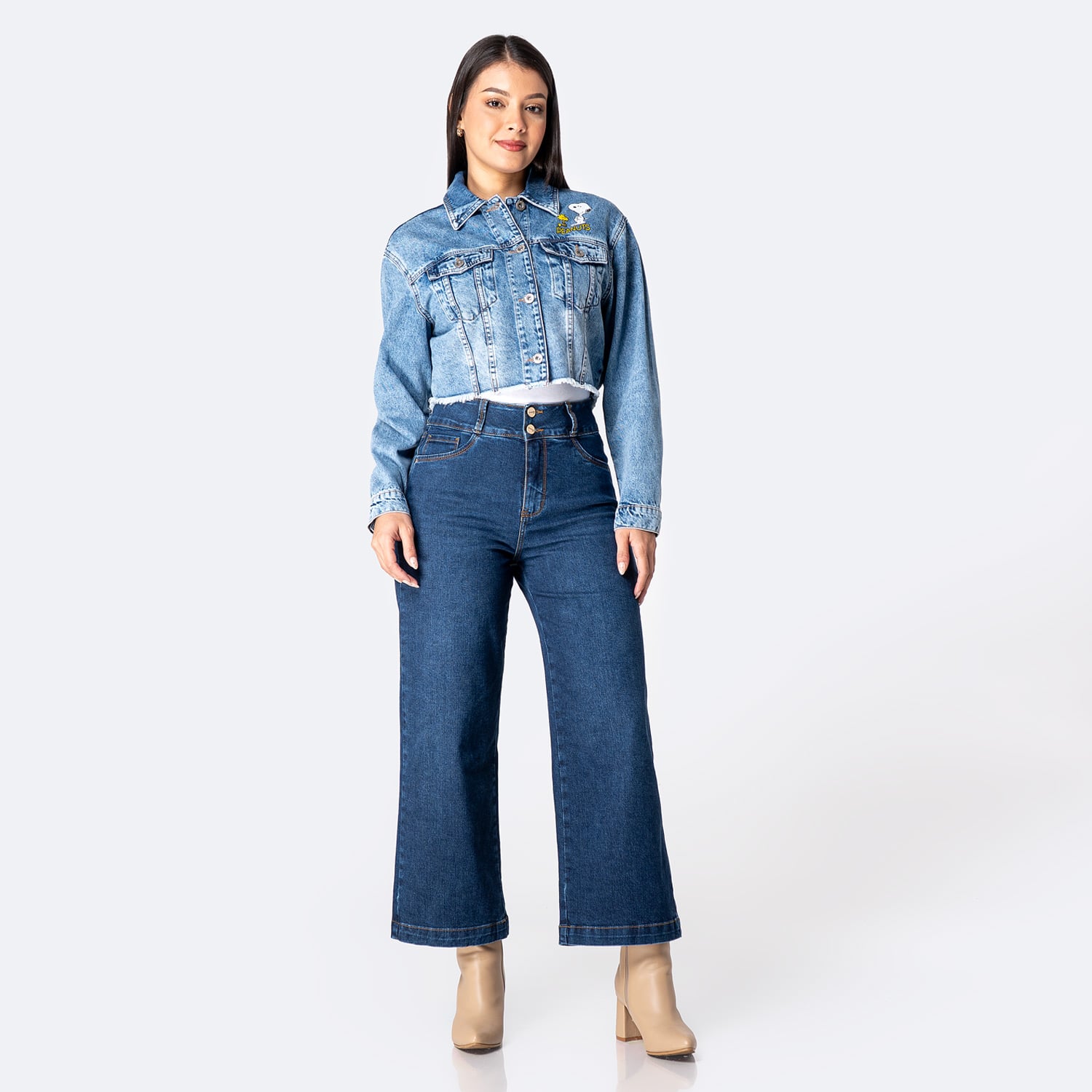 CASACA DENIM MUJER PIONIER NANCY-SNOOPY - 4