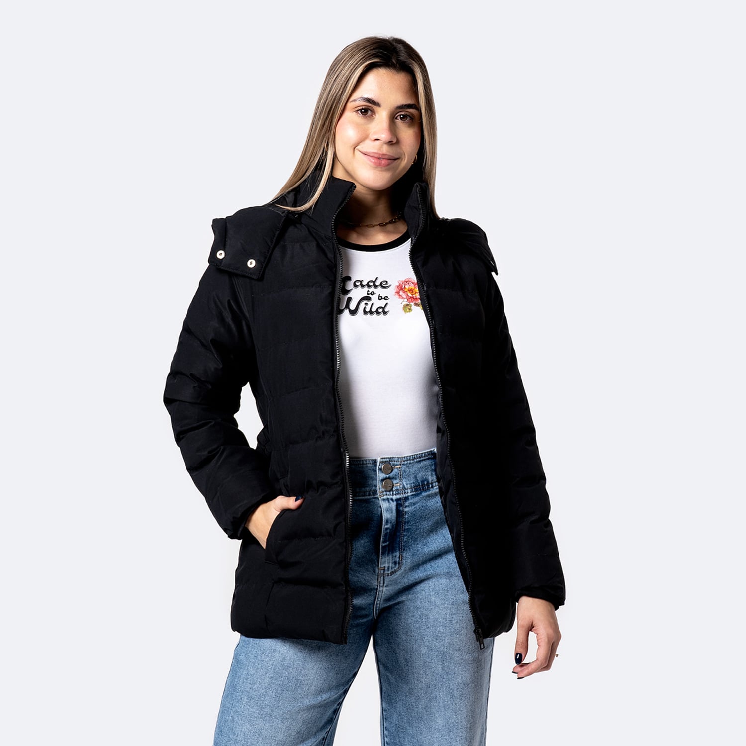 CASACA SINTETICA MUJER PIONIER ANNALIA - 1