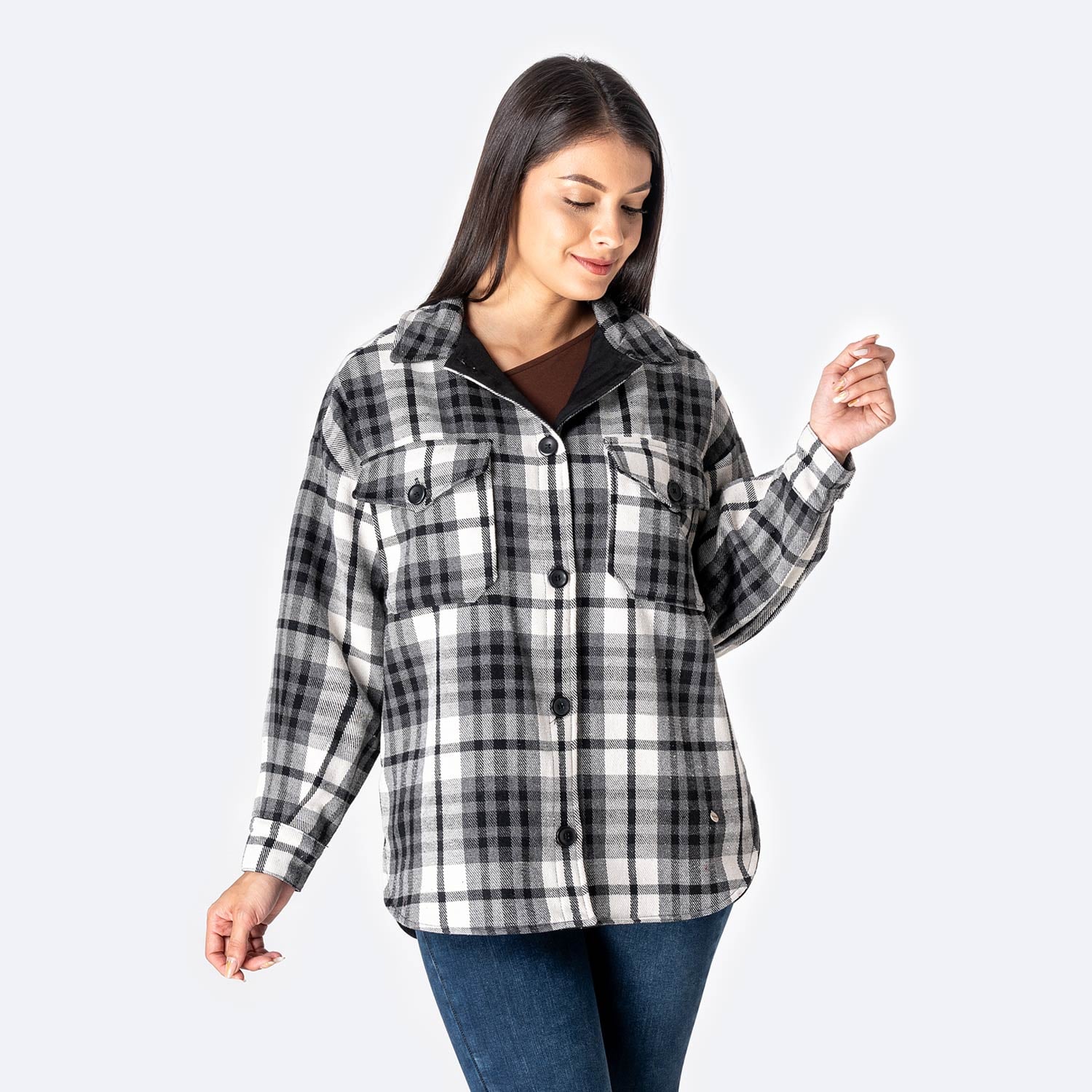 CAMISACO FRANELA MUJER PIONIER KALINAH - 1
