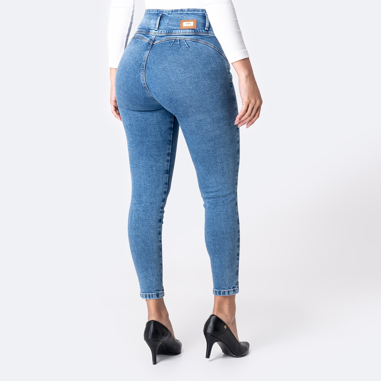 PANTALÓN JEAN DENIM STRETCH MUJER PIONIER NELHA - 2