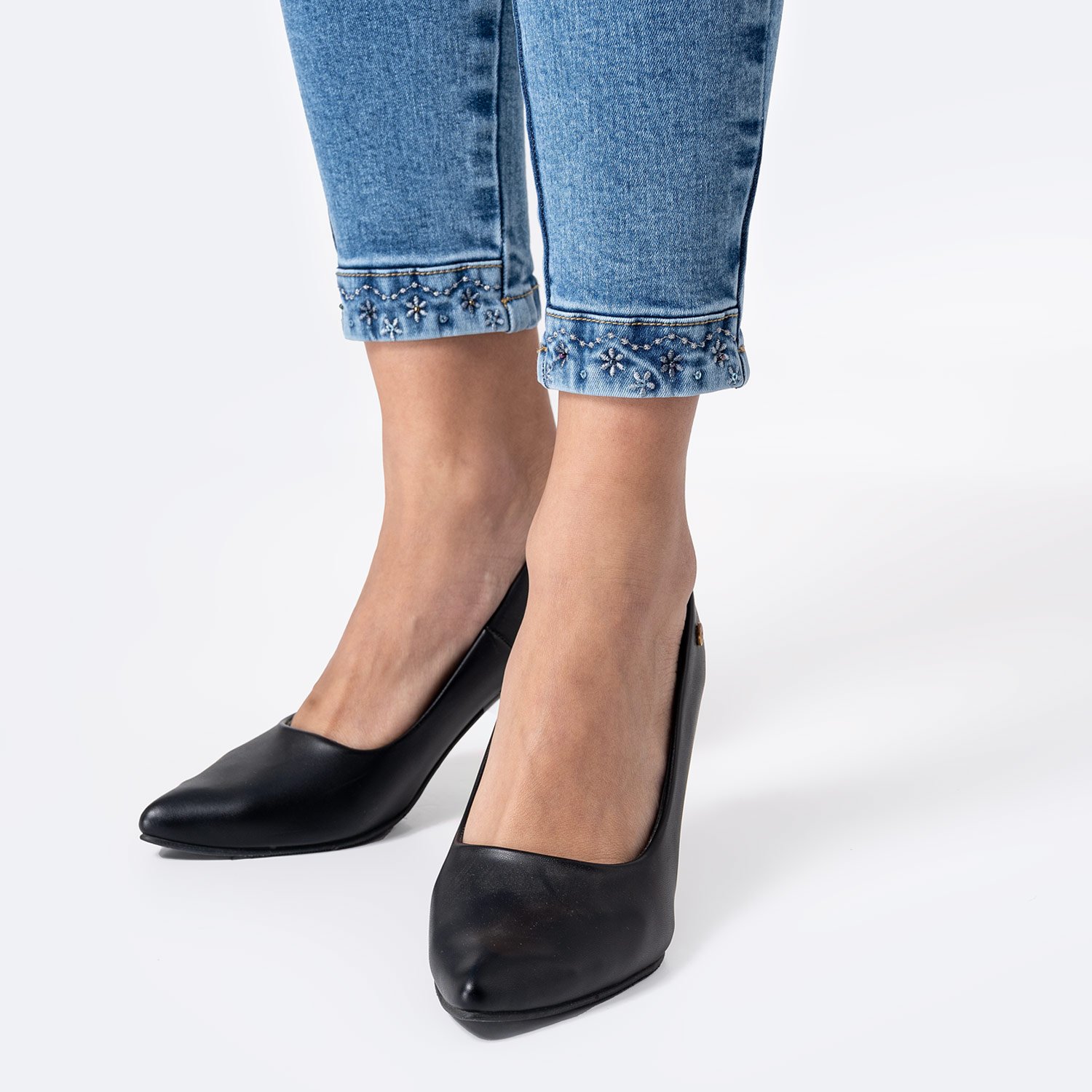 PANTALÓN JEAN DENIM STRETCH MUJER PIONIER NELHA - 5