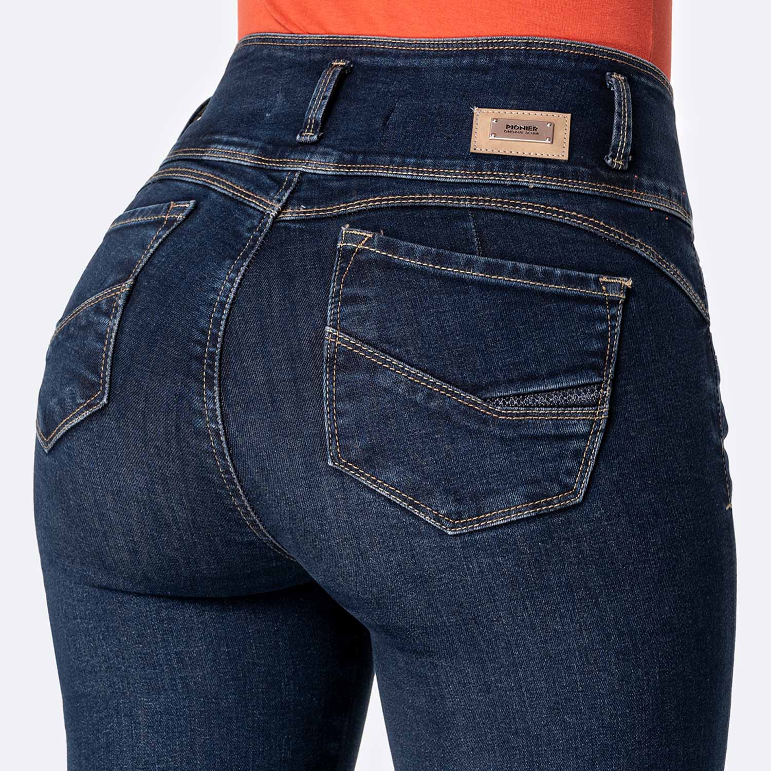 PANTALÓN JEAN DENIM STRETCH MUJER PIONIER SHETHY - 4