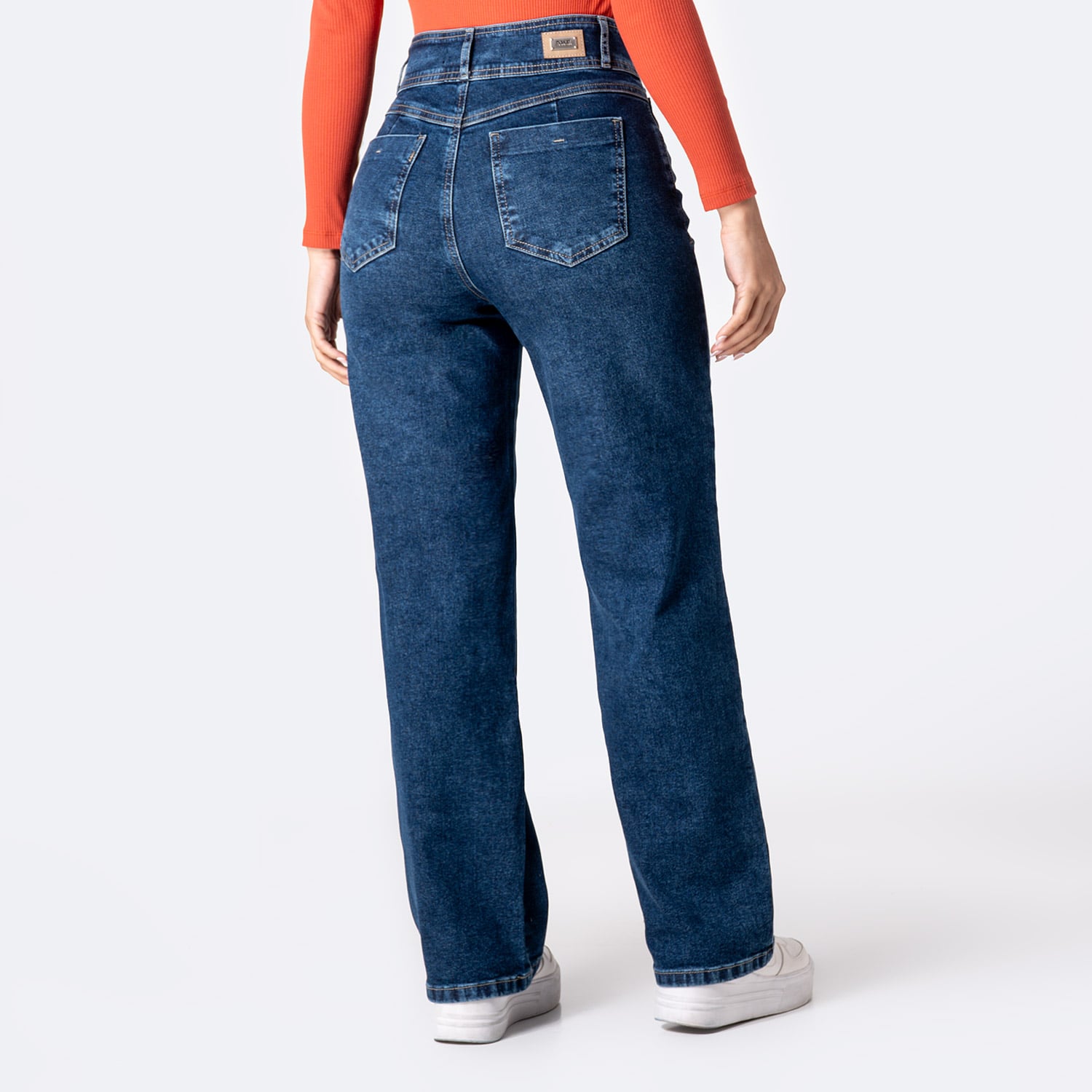 PANTALÓN JEAN DENIM STRETCH MUJER PIONIER GHIAL - 2