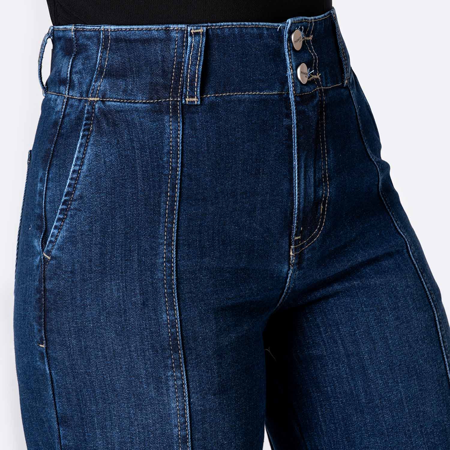 PANTALÓN JEAN DENIM STRETCH MUJER PIONIER MANDYH - 3