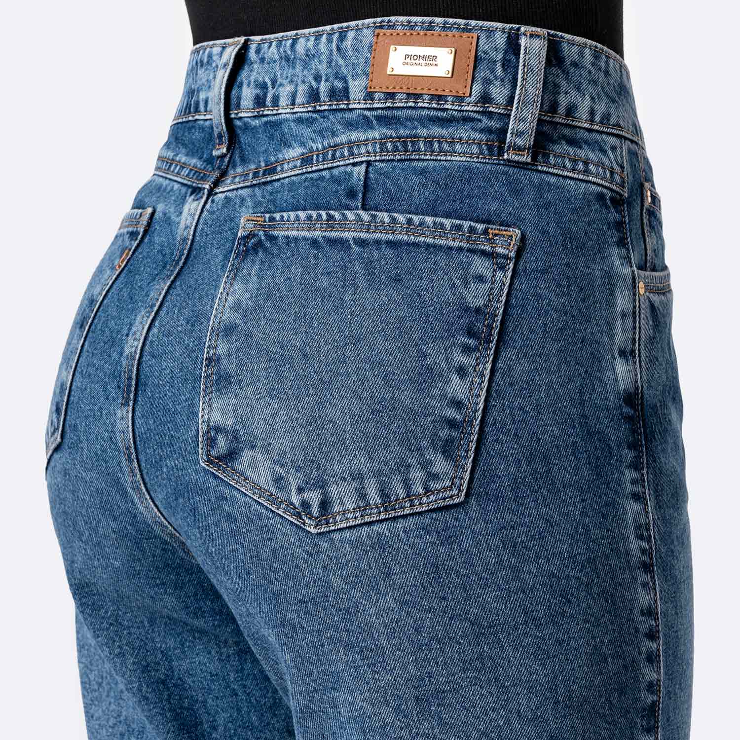 PANTALÓN JEAN DENIM MUJER PIONIER DEYAM - 4