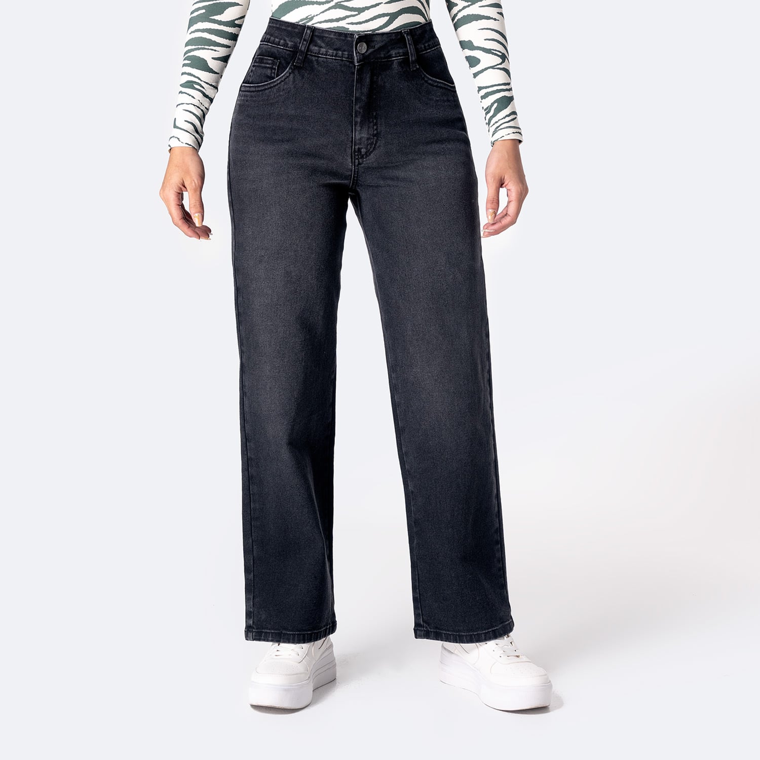 PANTALÓN JEAN DENIM STRETCH MUJER PIONIER ZIANAH - 1