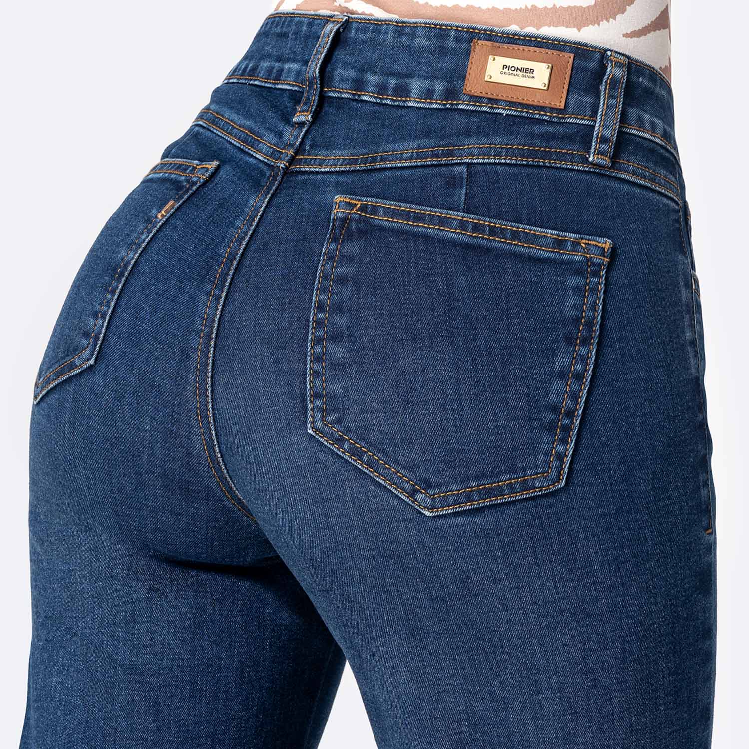 PANTALÓN JEAN DENIM STRETCH MUJER PIONIER ZIANAH - 4