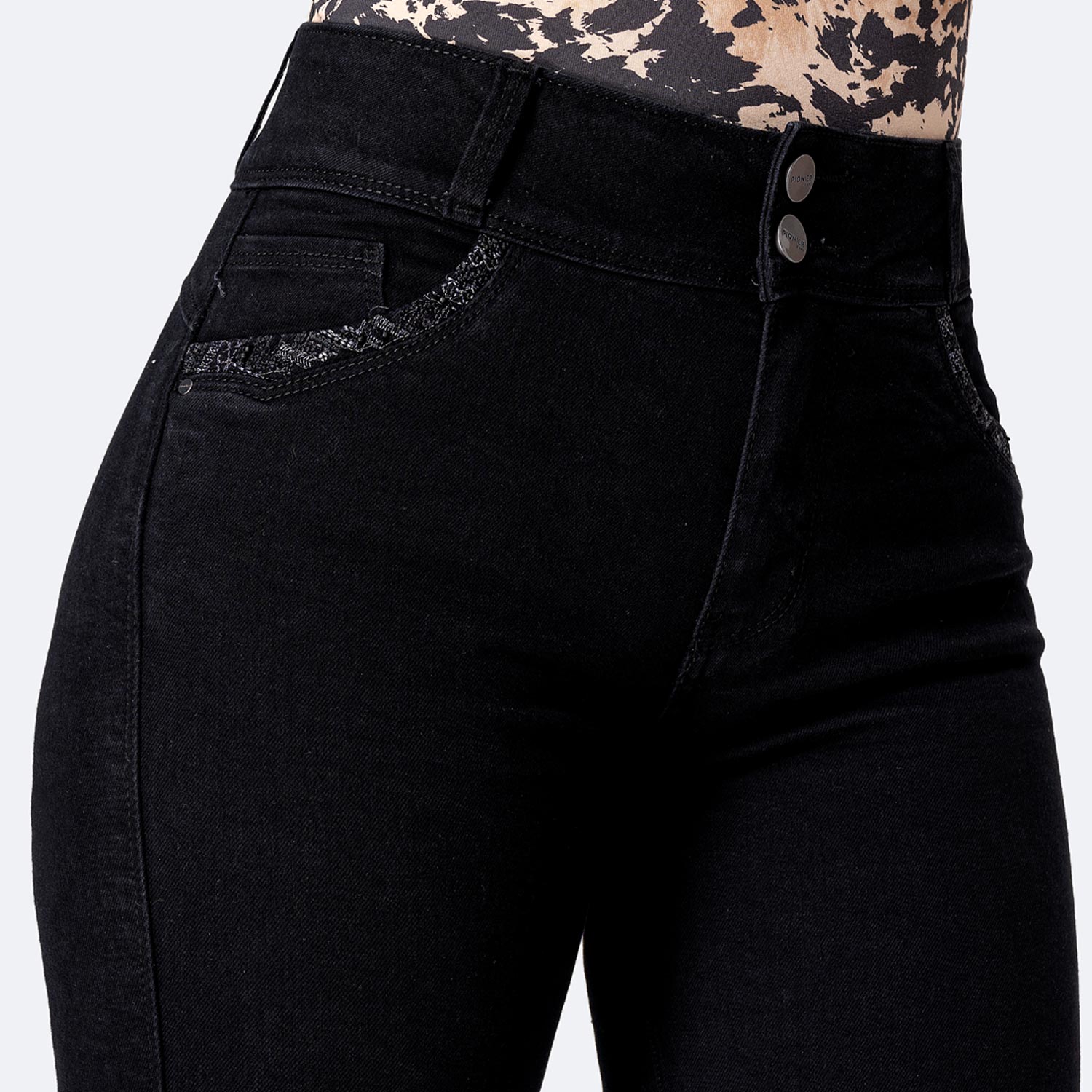 PANTALÓN JEAN DENIM STRETCH MUJER PIONIER ZULEYKAH - 3