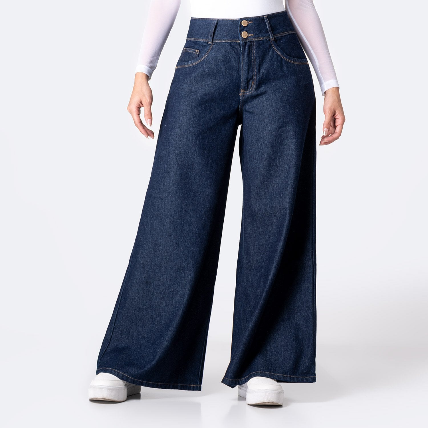 PANTALÓN JEAN DENIM MUJER PIONIER KATRINAH - 1