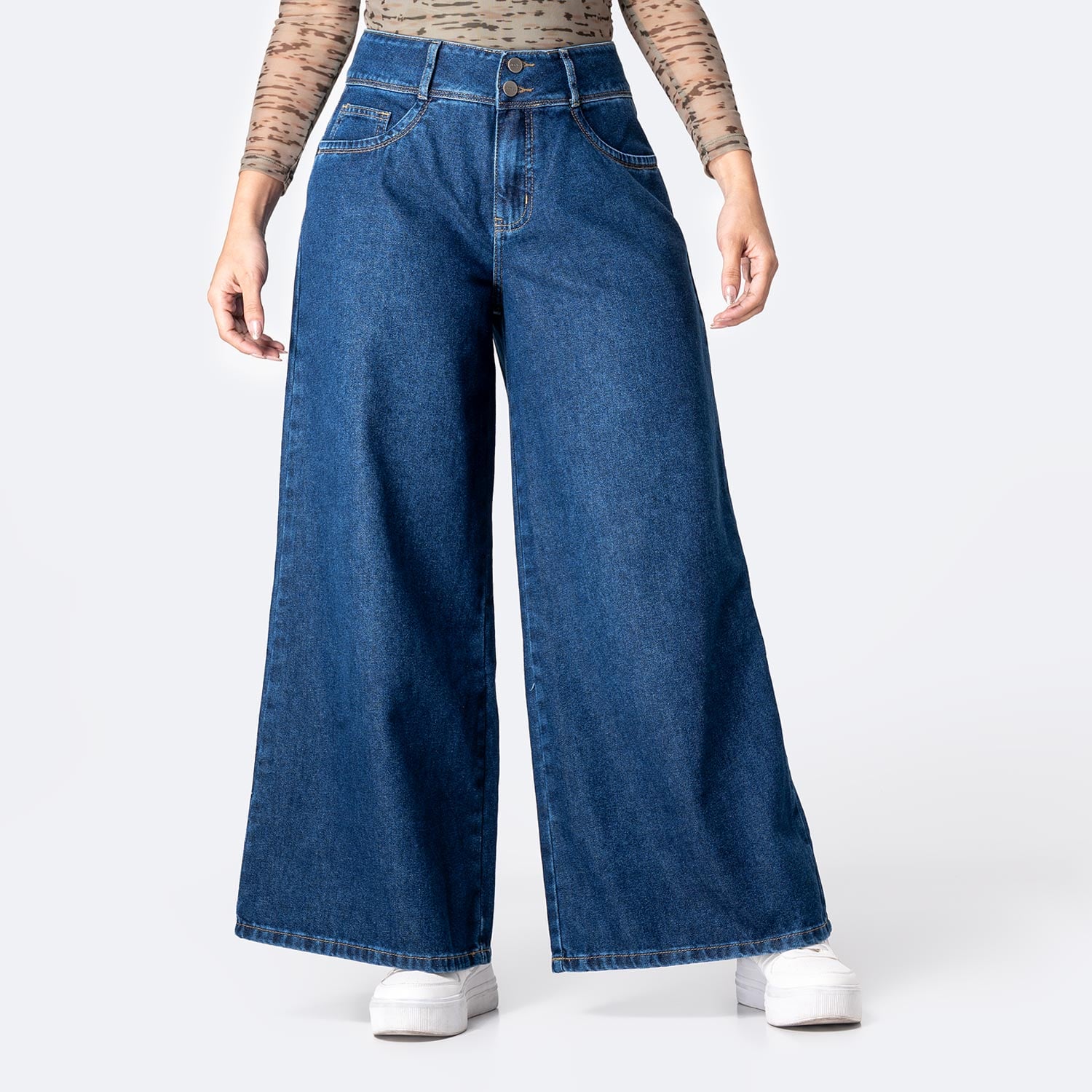 PANTALÓN JEAN DENIM MUJER PIONIER KATRINAH - 1