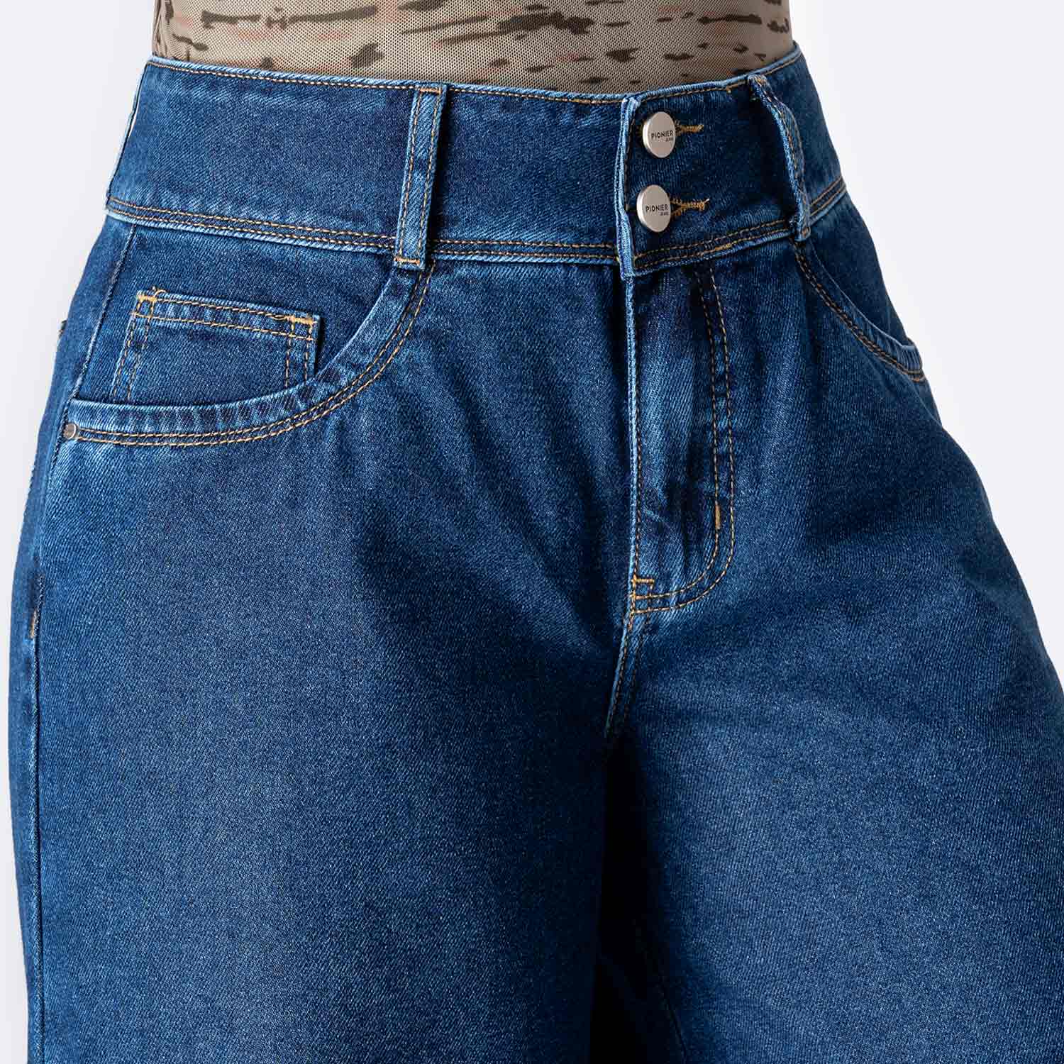 PANTALÓN JEAN DENIM MUJER PIONIER KATRINAH - 3