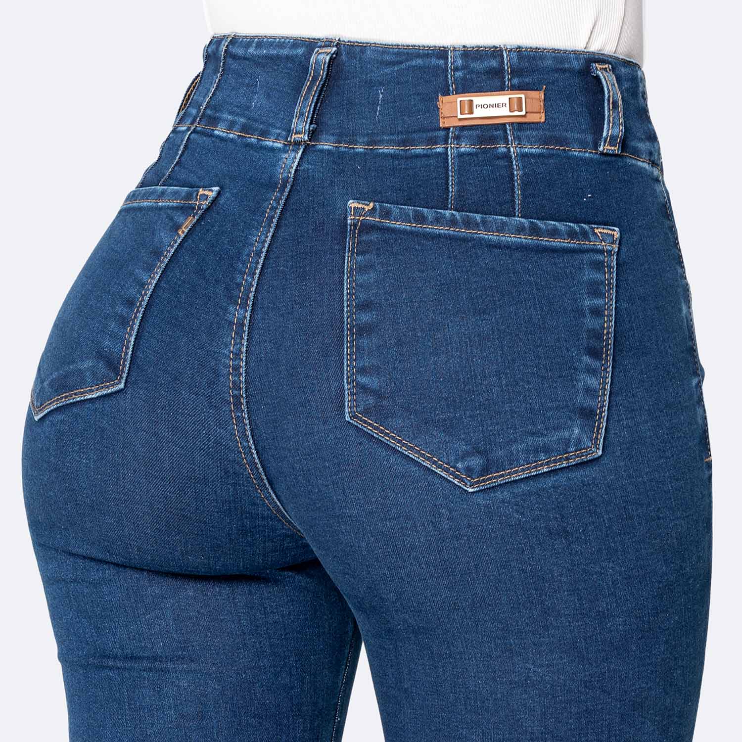 PANTALÓN JEAN DENIM STRETCH MUJER PIONIER ARORAH - 4