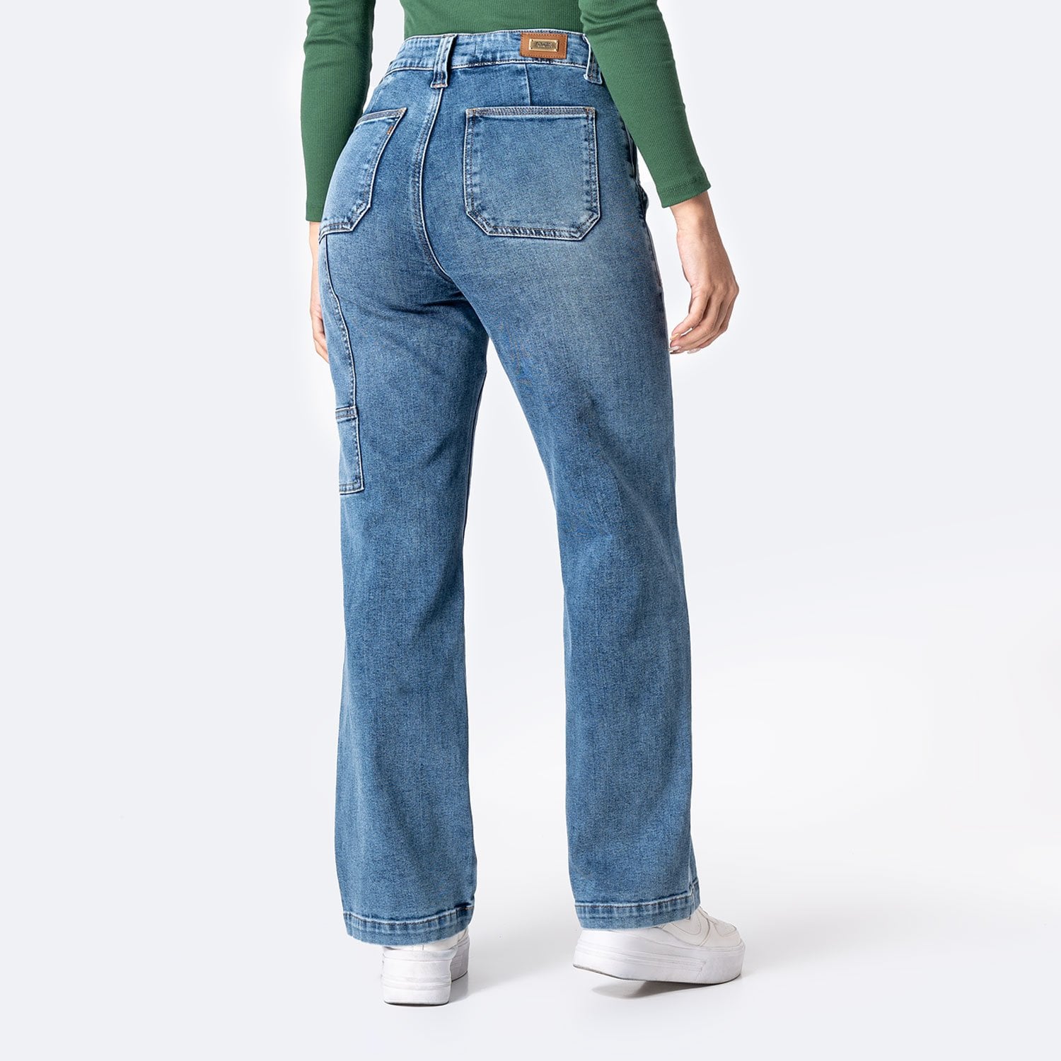 PANTALÓN JEAN DENIM STRETCH MUJER PIONIER KLAUDIAH - 2