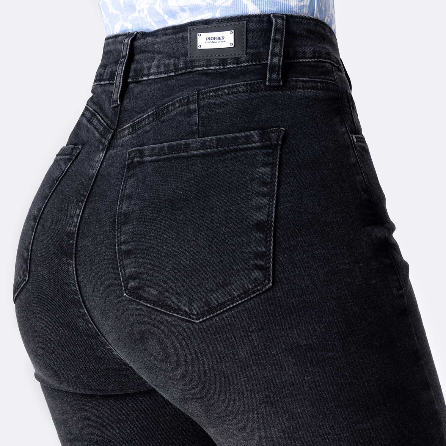PANTALÓN JEAN DENIM STRETCH MUJER PIONIER HALLYH - 4