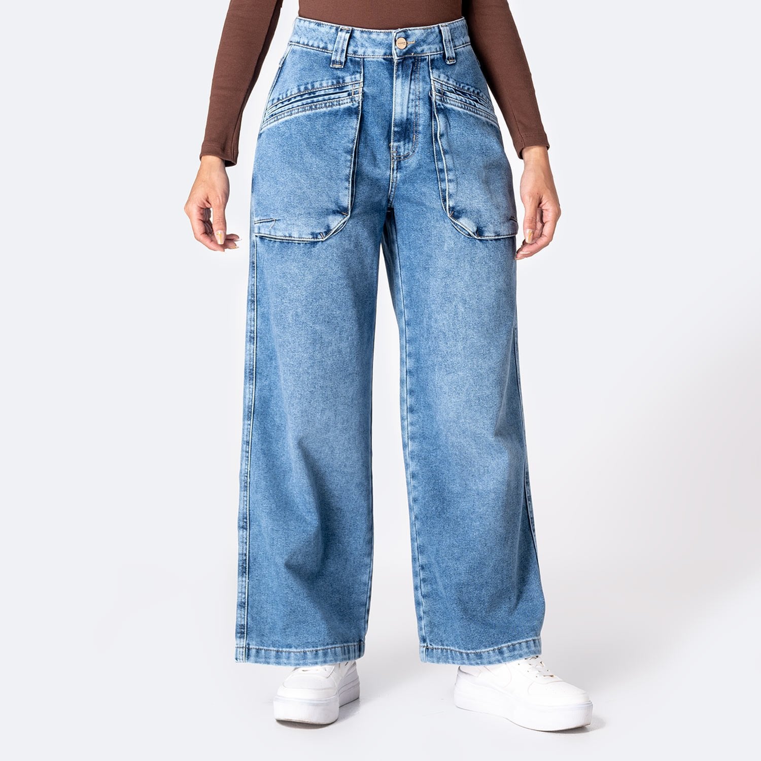 PANTALÓN JEAN DENIM MUJER PIONIER MARENIH - 1