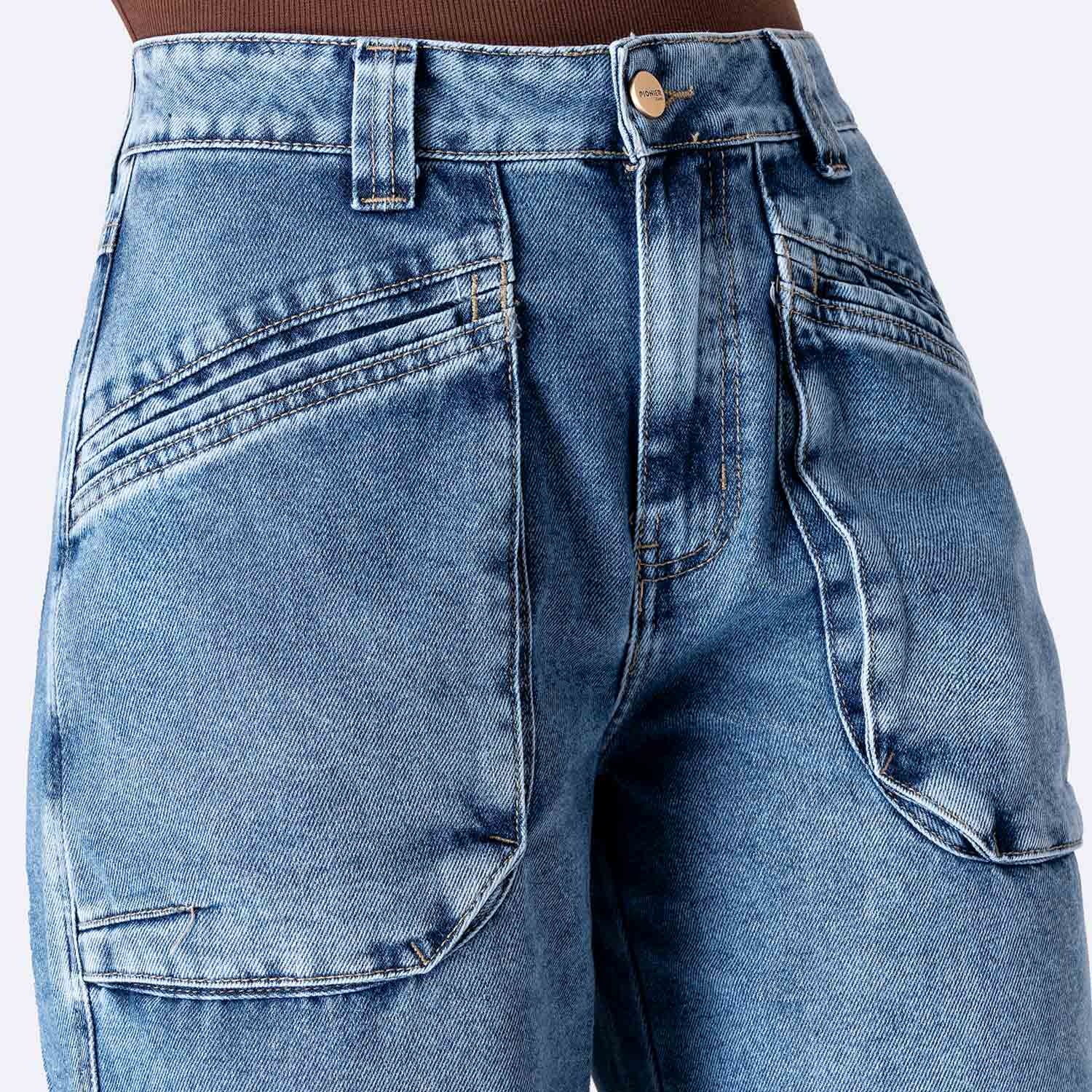 PANTALÓN JEAN DENIM MUJER PIONIER MARENIH - 3