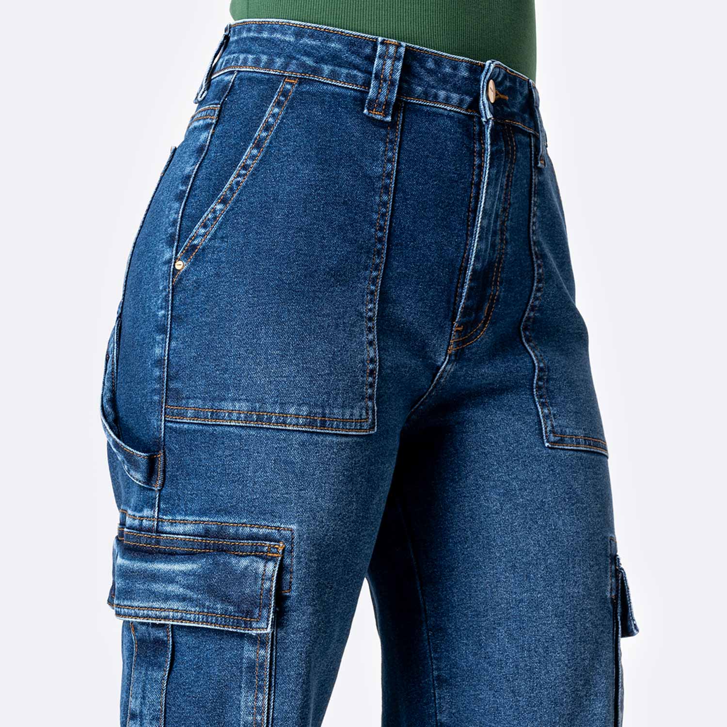 PANTALÓN JEAN DENIM STRETCH MUJER PIONIER BERENISEH - 3