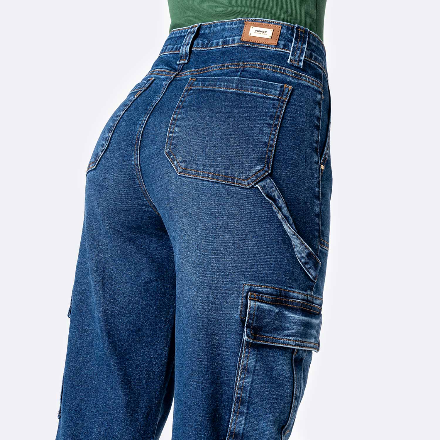 PANTALÓN JEAN DENIM STRETCH MUJER PIONIER BERENISEH - 4