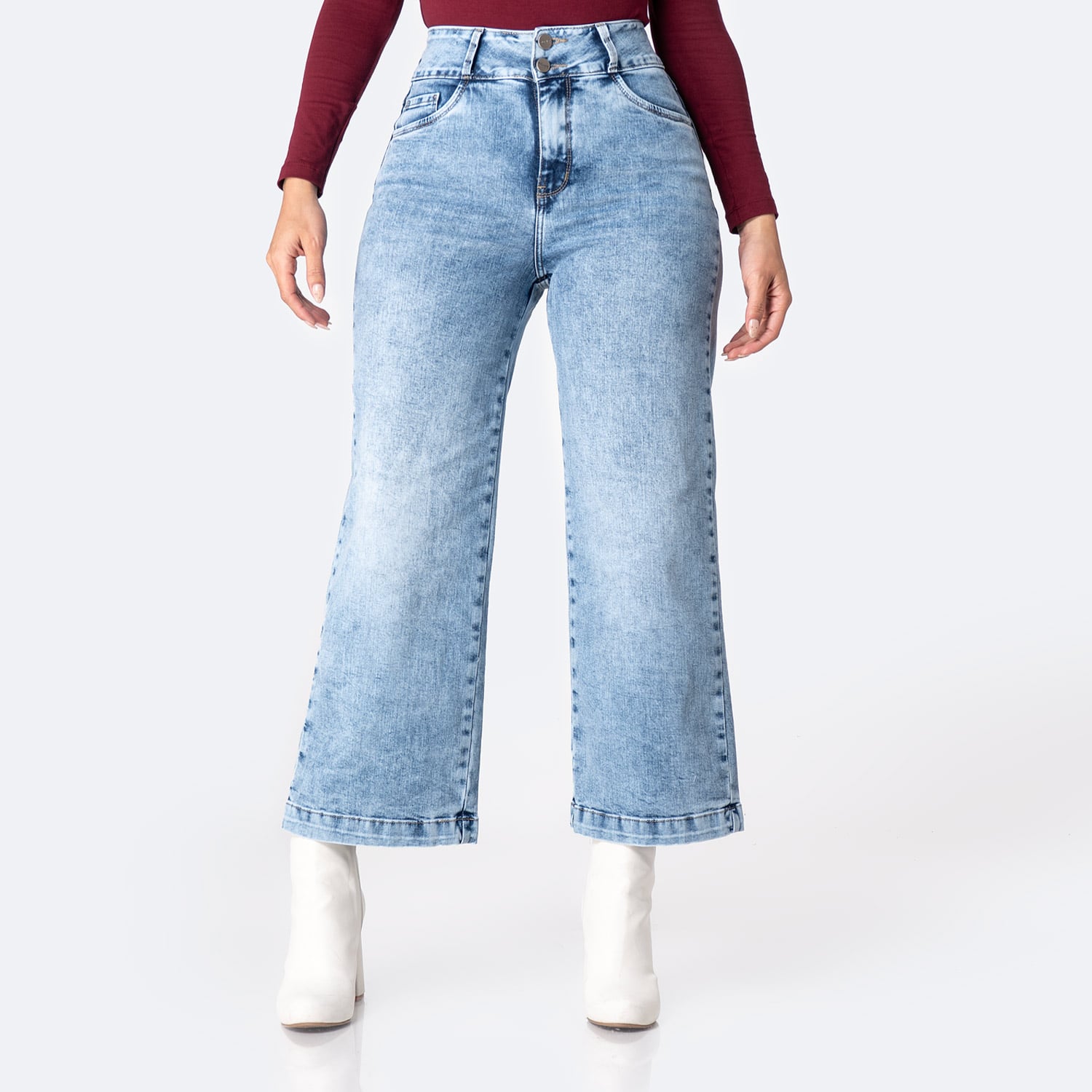 PANTALÓN JEAN DENIM STRETCH MUJER PIONIER IZELAH - 1