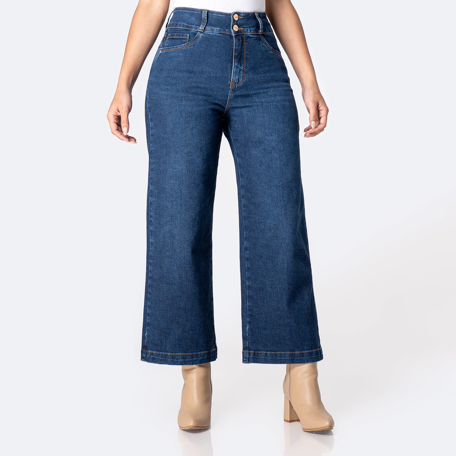 PANTALÓN JEAN DENIM STRETCH MUJER PIONIER IZELAH - 1