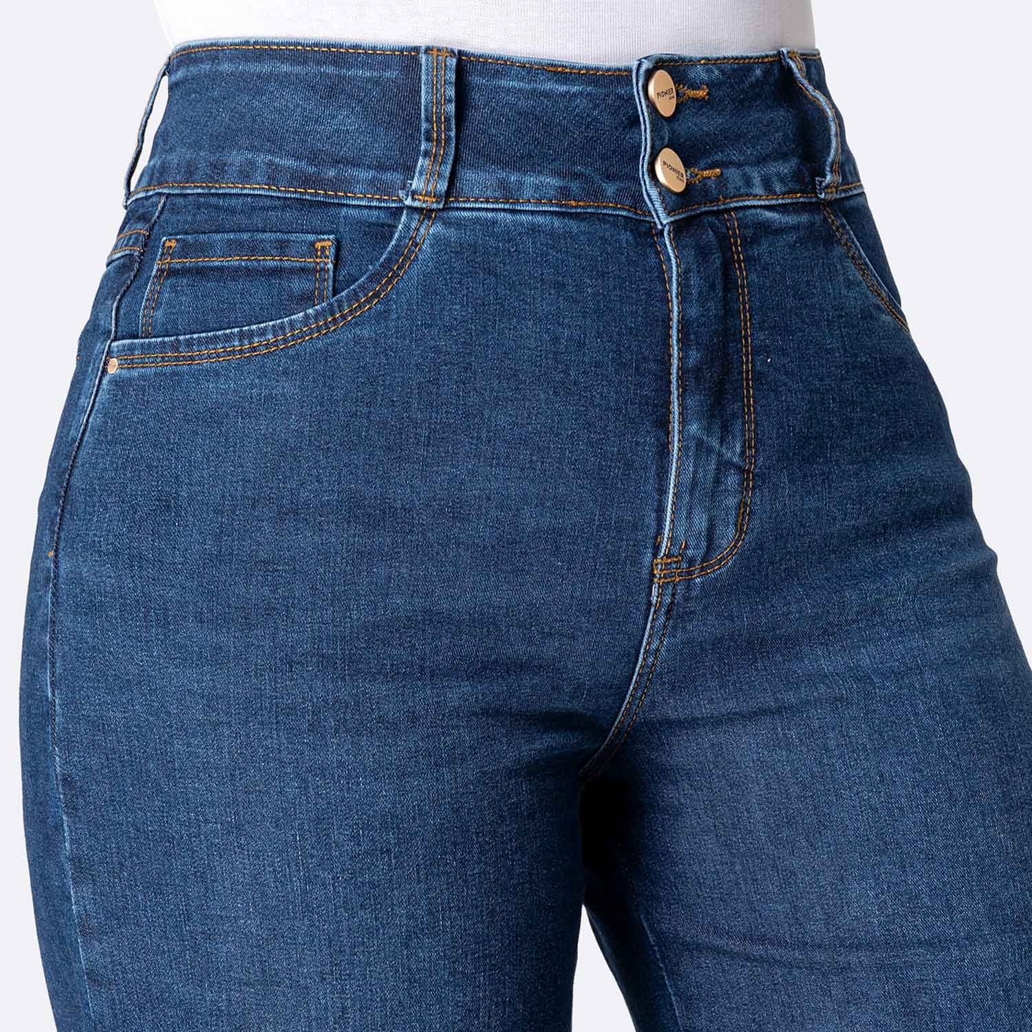 PANTALÓN JEAN DENIM STRETCH MUJER PIONIER IZELAH - 3