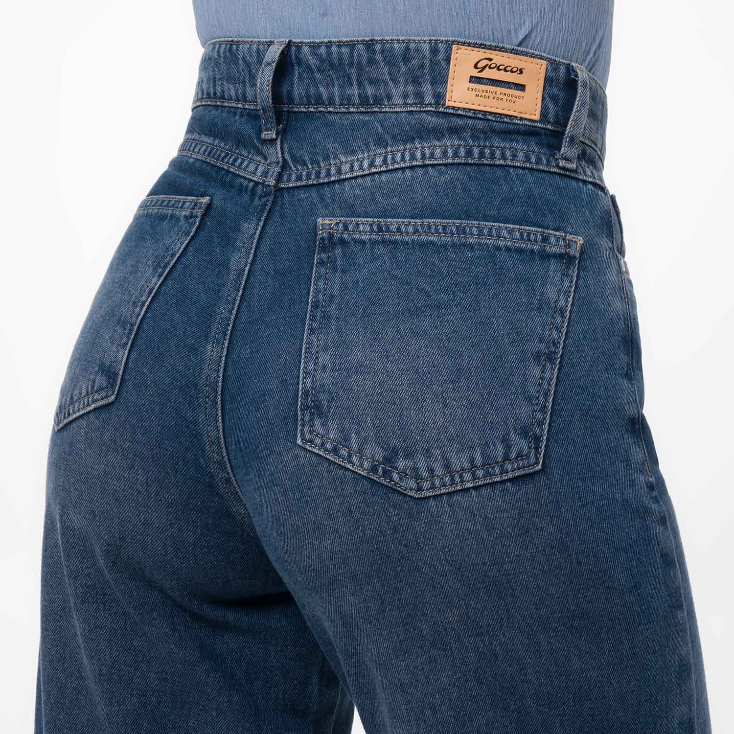 PANTALÓN JEAN DENIM MUJER GOCCOS DELAN - 4