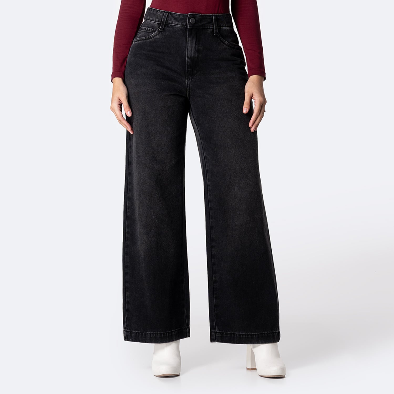 PANTALÓN JEAN DENIM STRETCH MUJER PIONIER KASANNDRA - 1