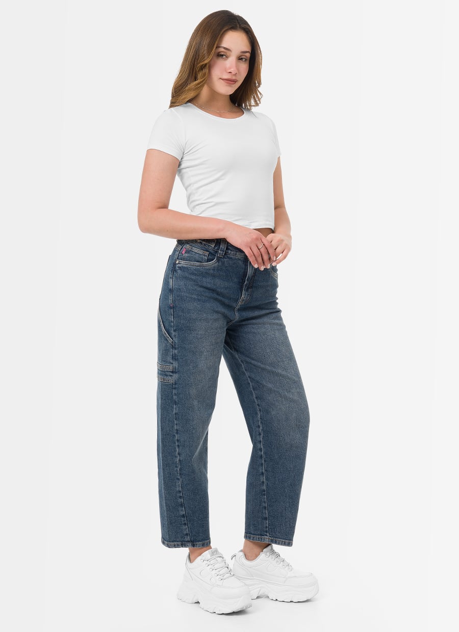 PANTALÓN JEAN DENIM STRETCH MUJER GOCCOS CESIEL - 1