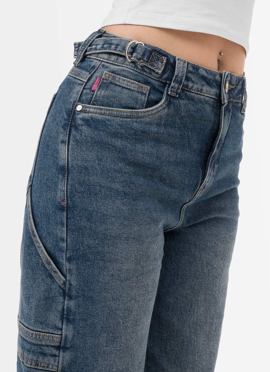PANTALÓN JEAN DENIM STRETCH MUJER GOCCOS CESIEL - 4