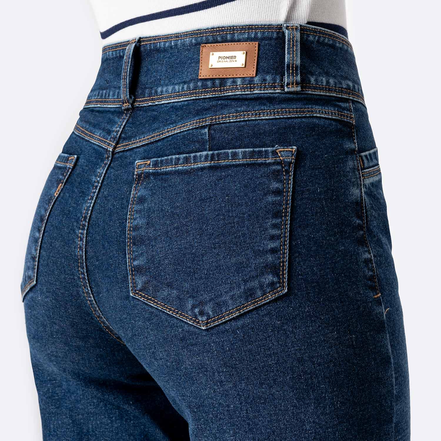PANTALÓN JEAN DENIM STRETCH MUJER PIONIER LEANN - 4