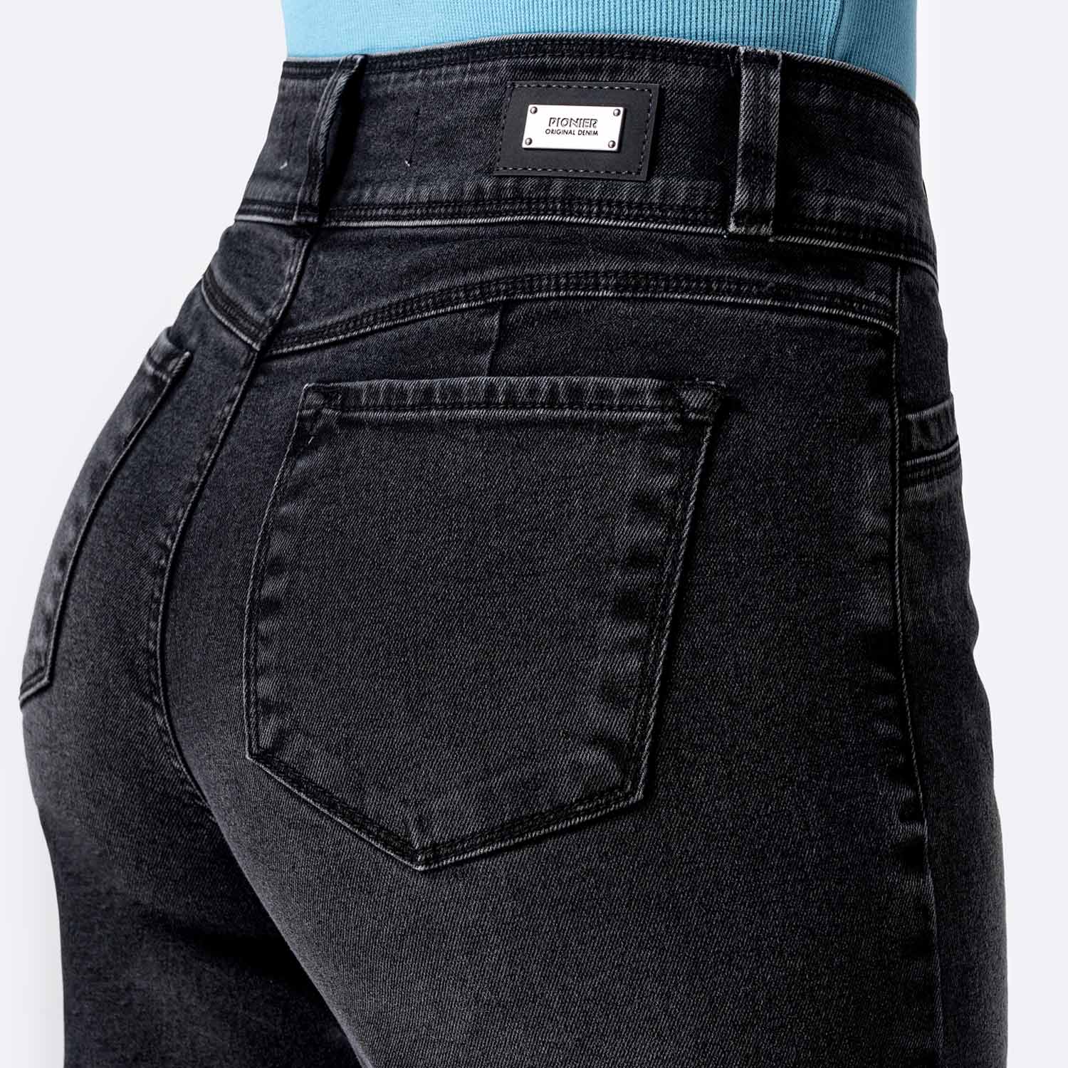 PANTALÓN JEAN DENIM STRETCH MUJER PIONIER LEANN - 4