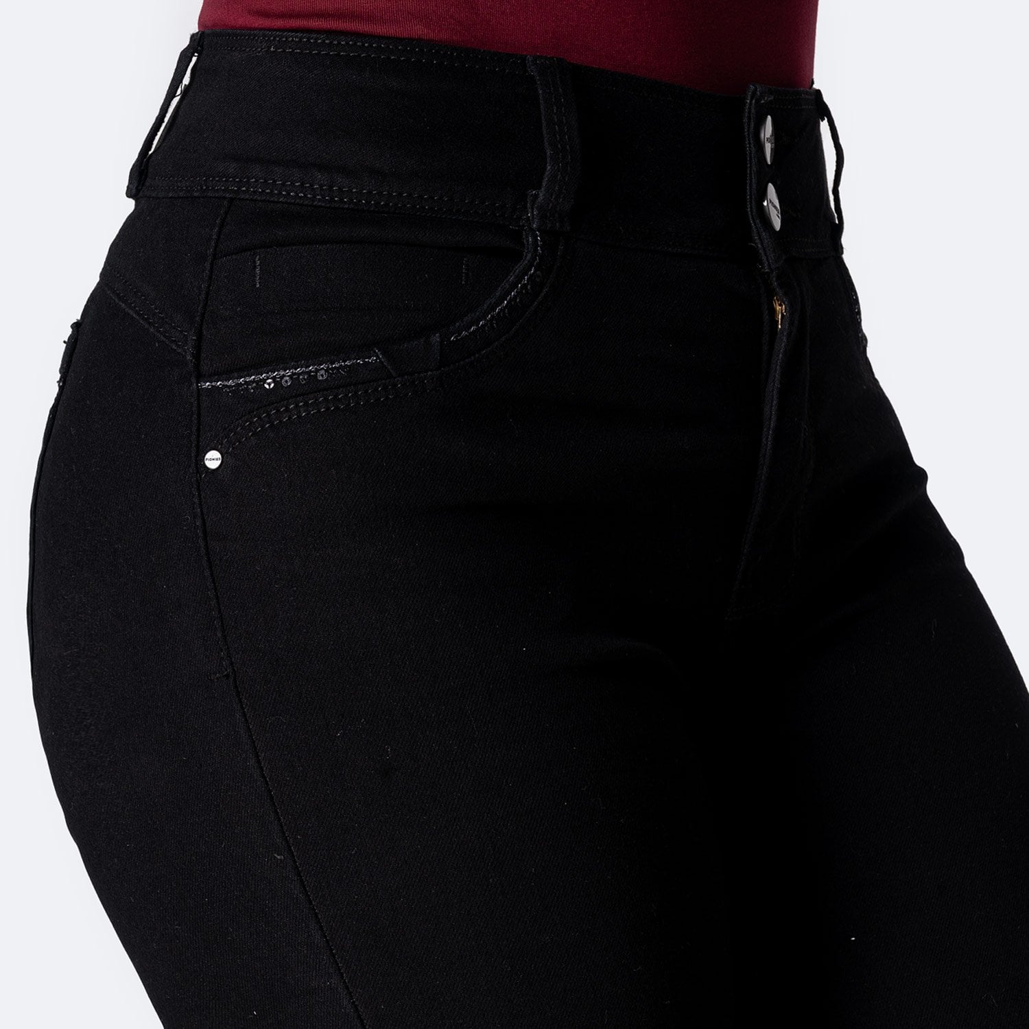 PANTALÓN JEAN DENIM STRETCH MUJER PIONIER ZAZIH - 3