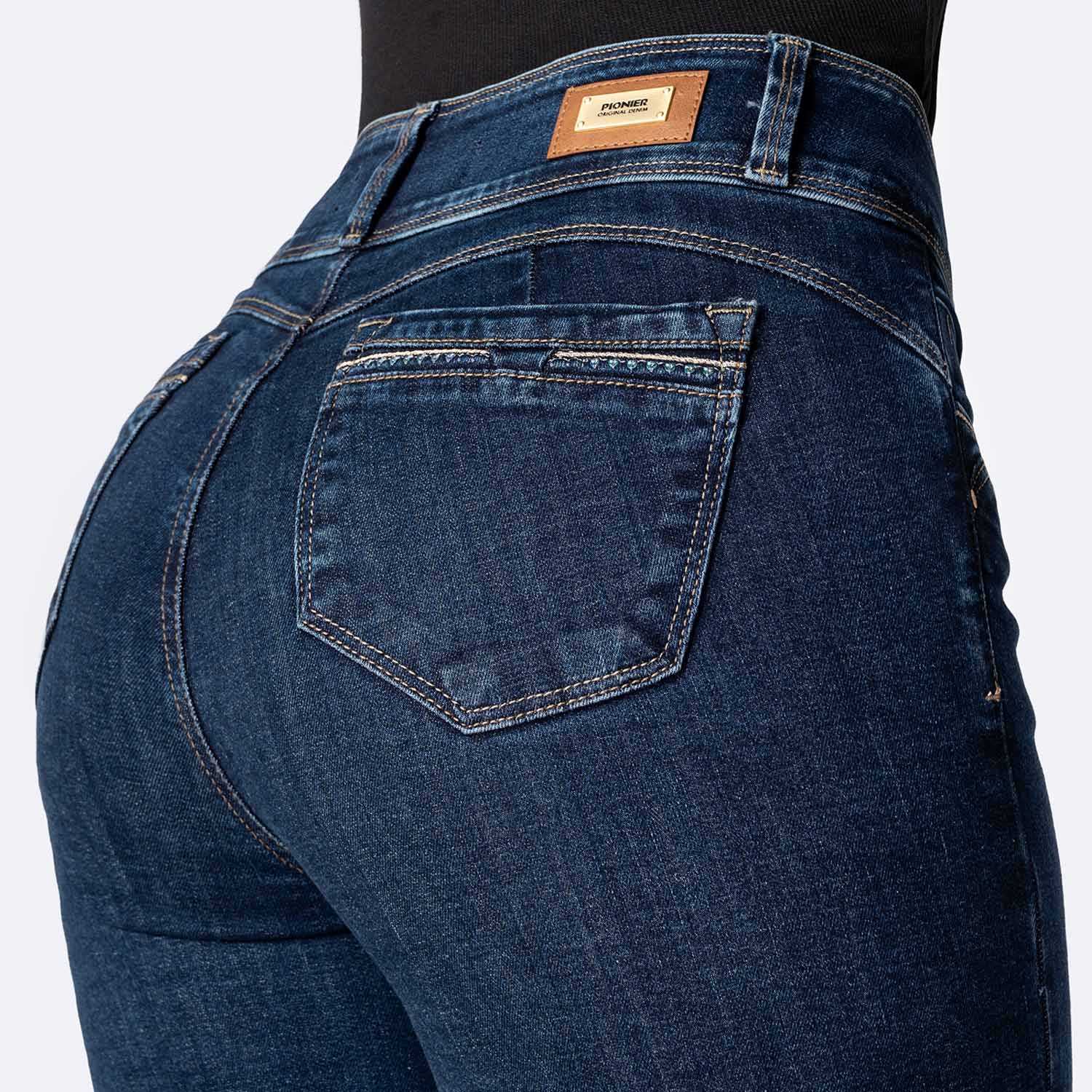 PANTALÓN JEAN DENIM STRETCH MUJER PIONIER ZAZIH - 4
