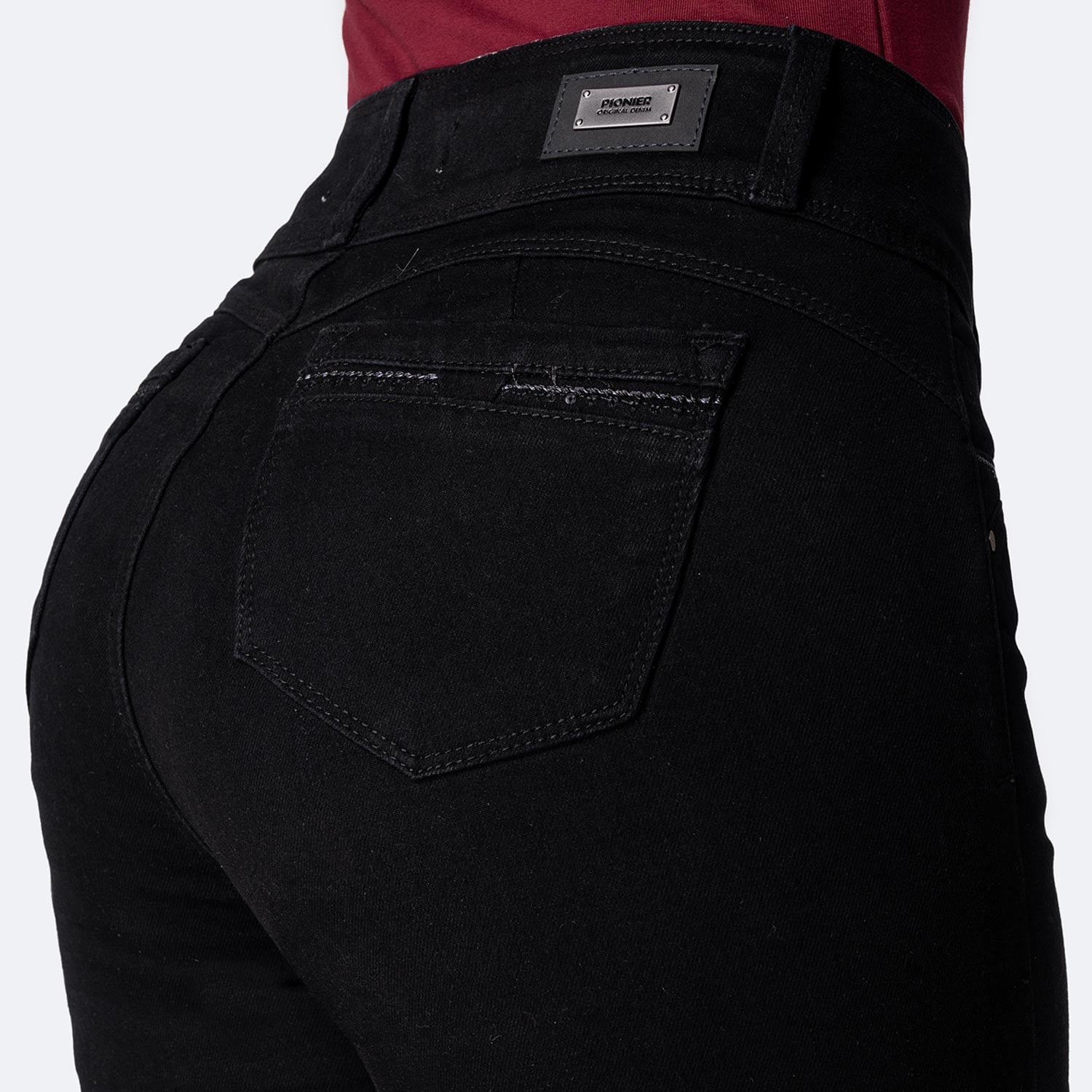 PANTALÓN JEAN DENIM STRETCH MUJER PIONIER ZAZIH - 4