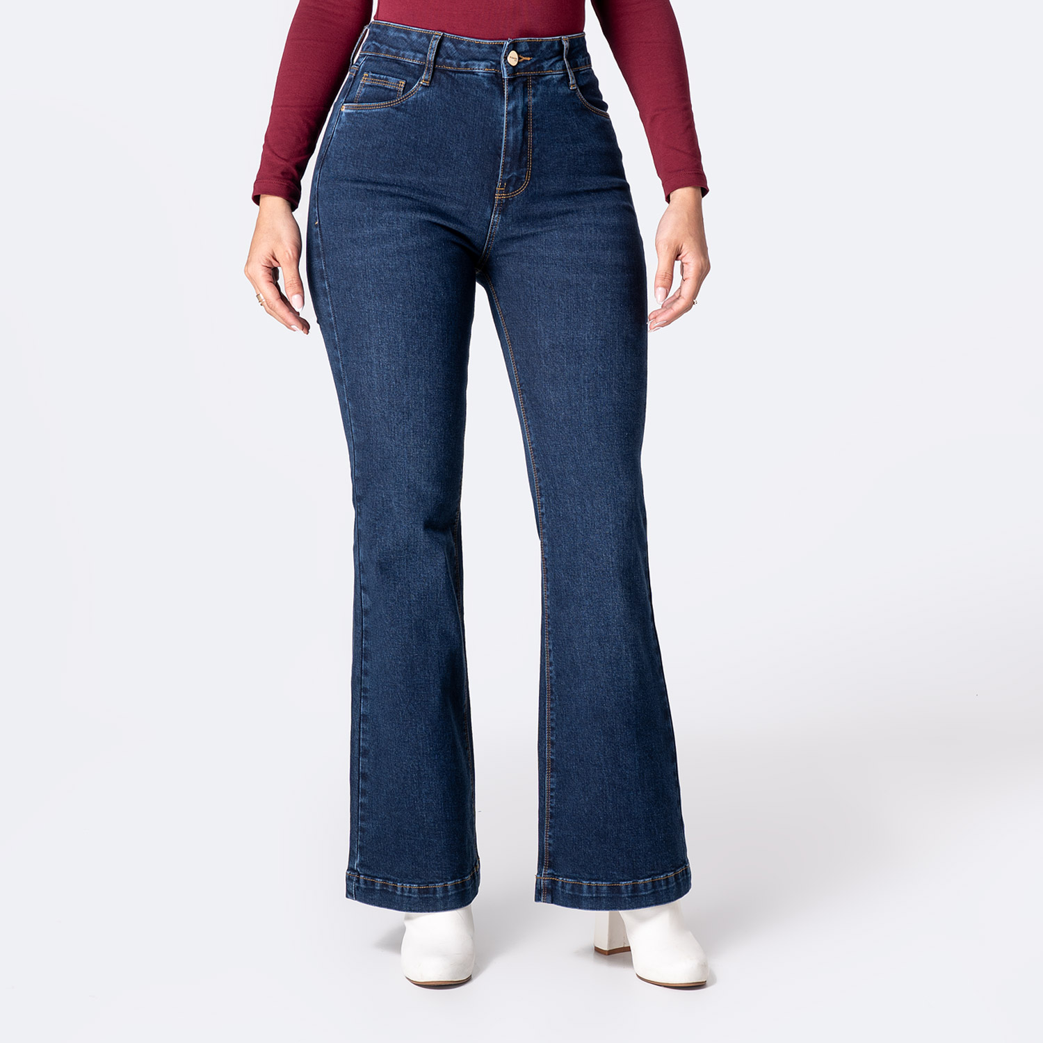 PANTALÓN JEAN DENIM STRETCH MUJER PIONIER HALLYH - 1