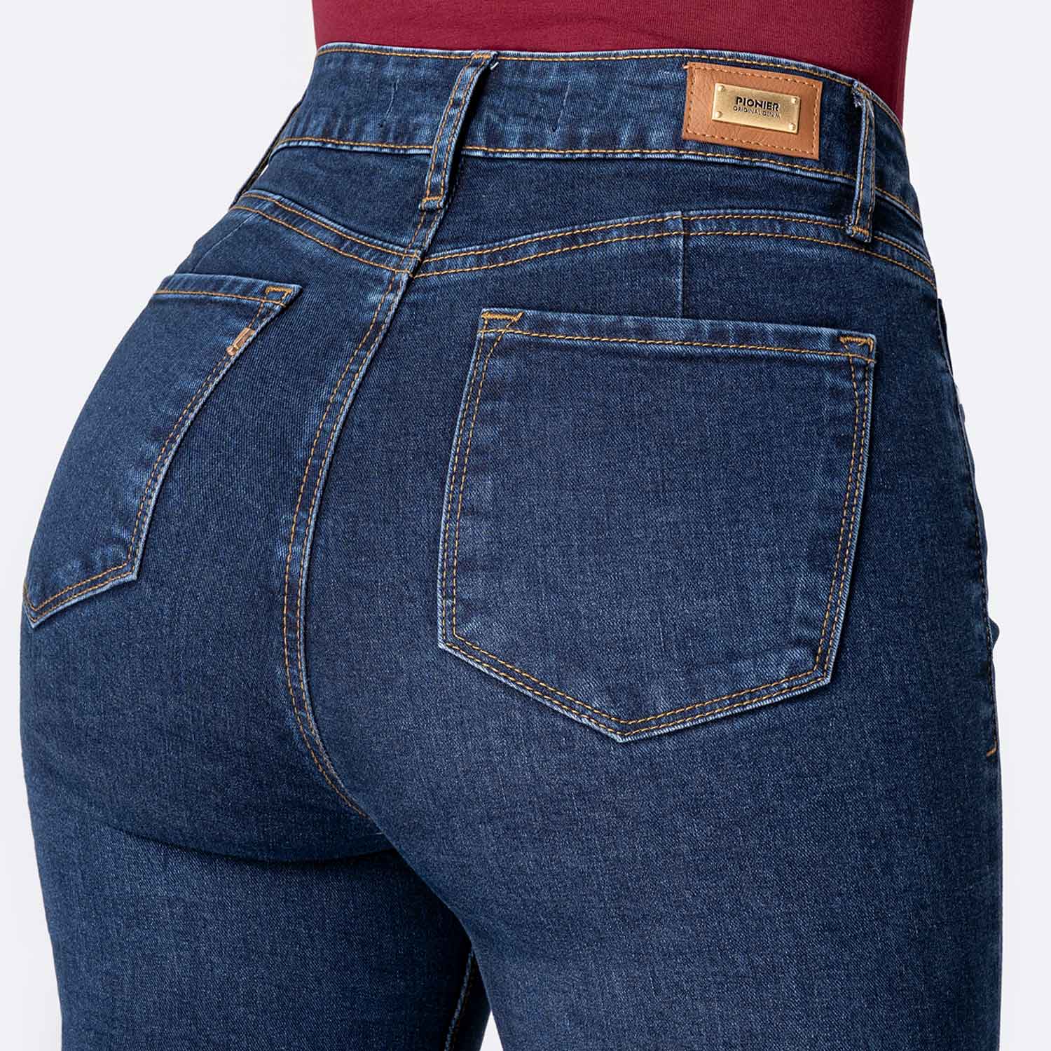 PANTALÓN JEAN DENIM STRETCH MUJER PIONIER HALLYH - 4