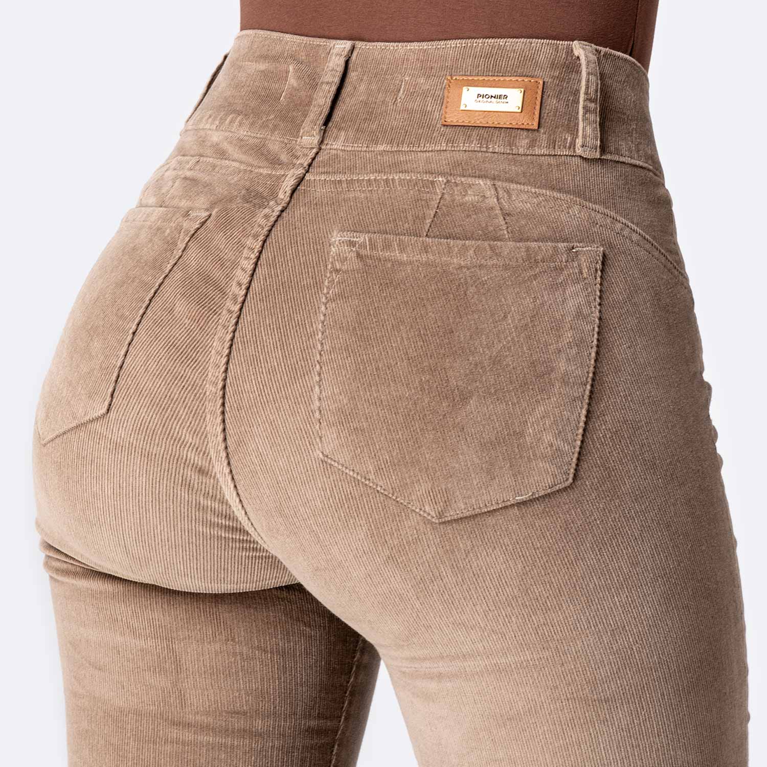 PANTALÓN RECTO CORDUROY STRETCH MUJER PIONIER LARISSA C - 4