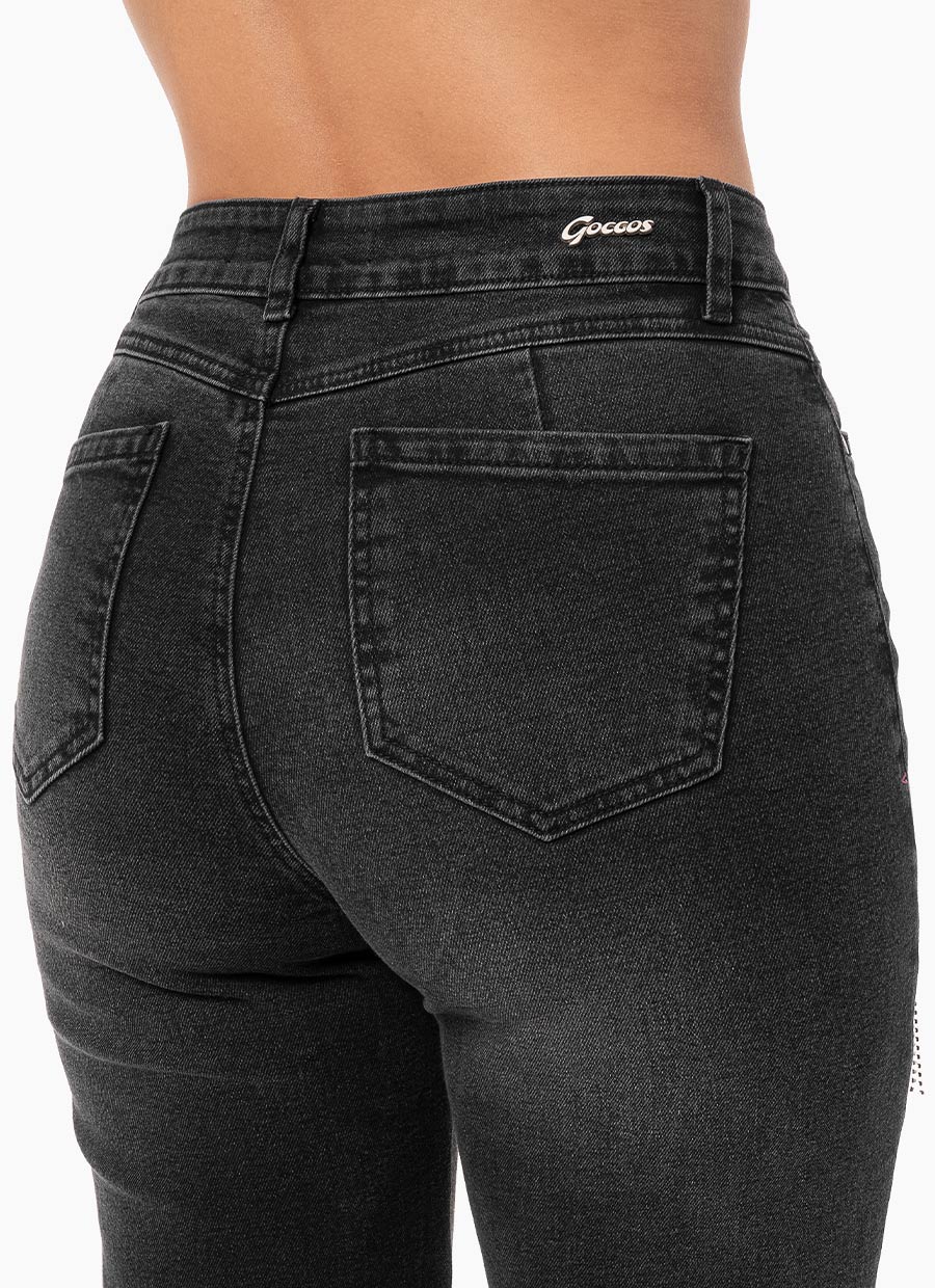 PANTALÓN JEAN DENIM STRETCH MUJER GOCCOS NAGORE - 5