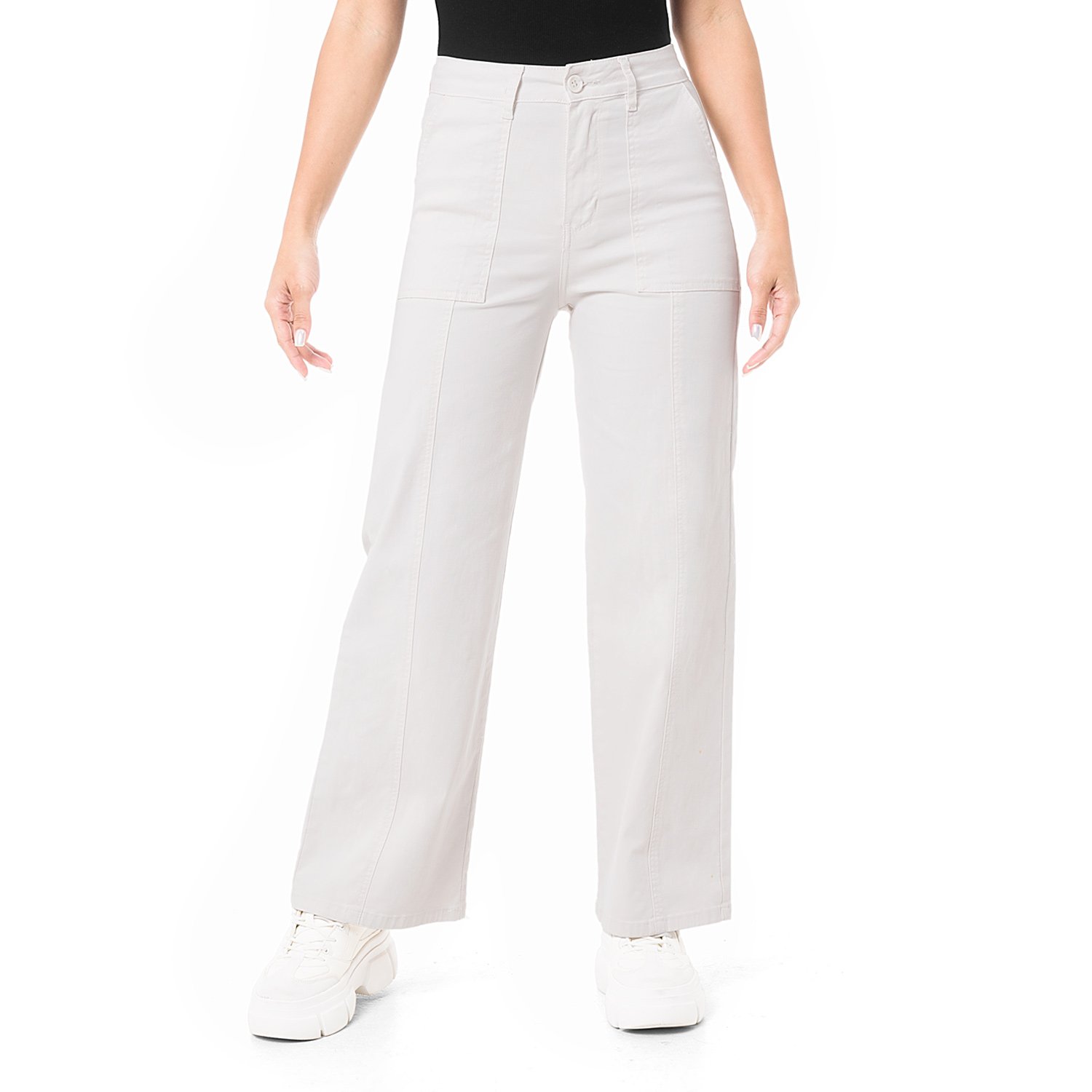 PANTALÓN DRILL STRETCH MUJER FITS CRISTINEL - 1
