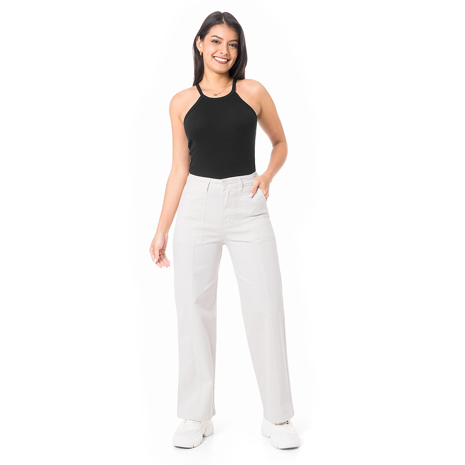 PANTALÓN DRILL STRETCH MUJER FITS CRISTINEL - 5