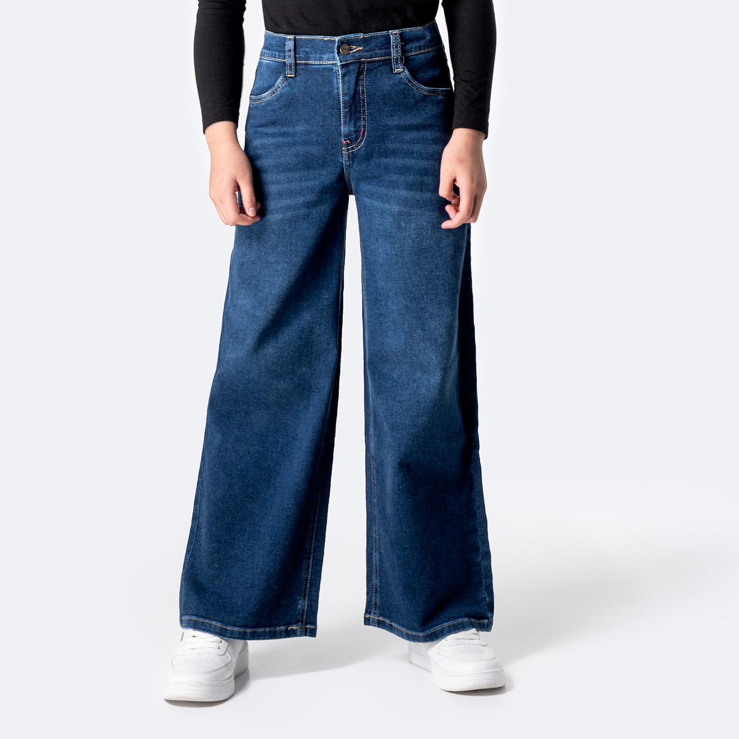 PANTALÓN JEAN DENIM STRETCH NIÑA PIONIER YLDA - 1