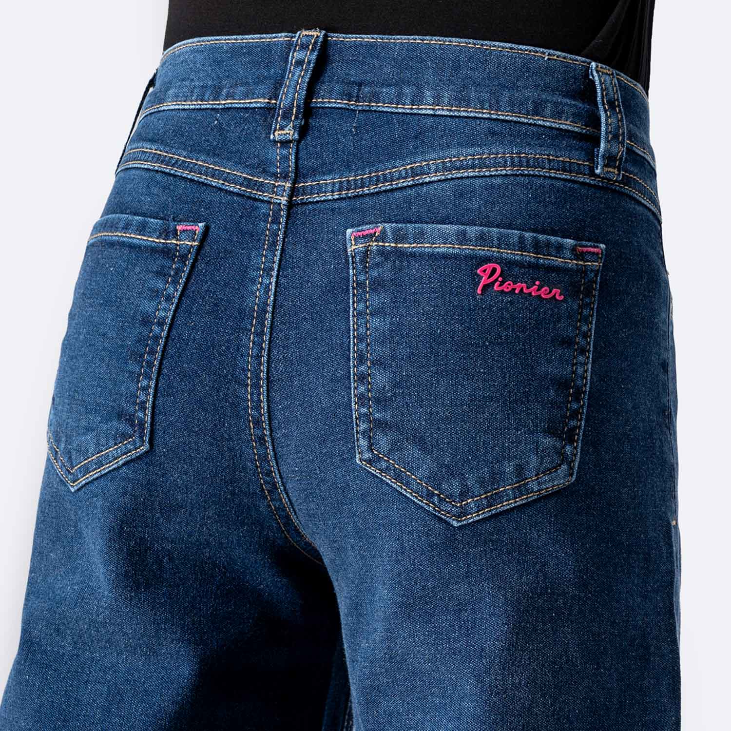 PANTALÓN JEAN DENIM STRETCH NIÑA PIONIER YLDA - 4