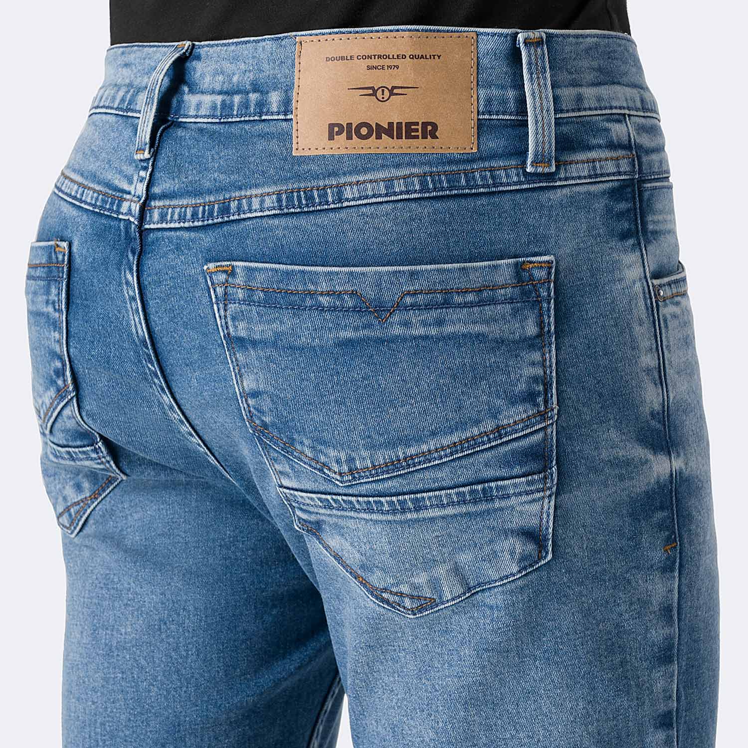 PANTALÓN JEAN PITILLO DENIM STRETCH HOMBRE PIONIER RAEHD - 4