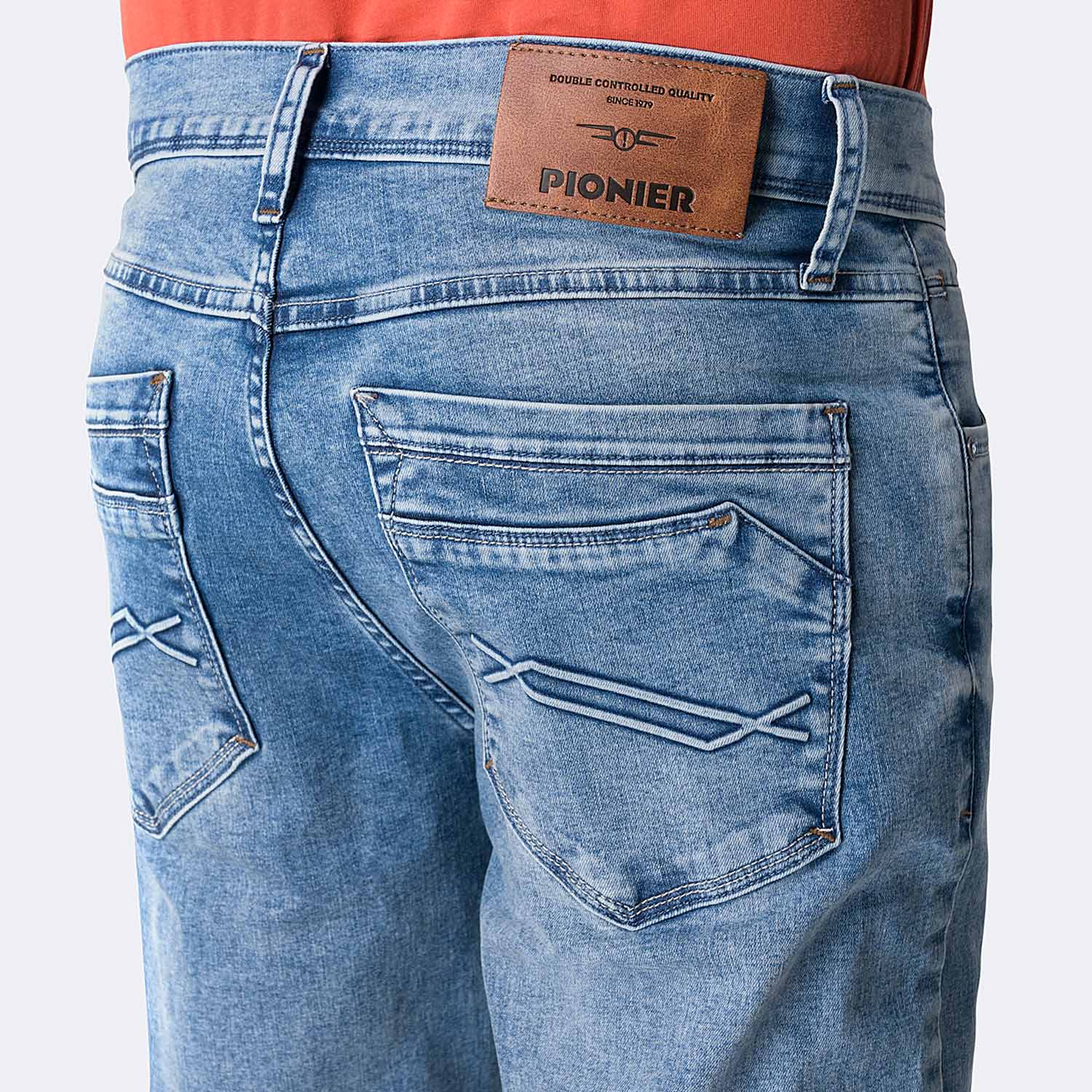 PANTALÓN JEAN SEMIPITILLO DENIM STRETCH HOMBRE PIONIER MINJHO - 4