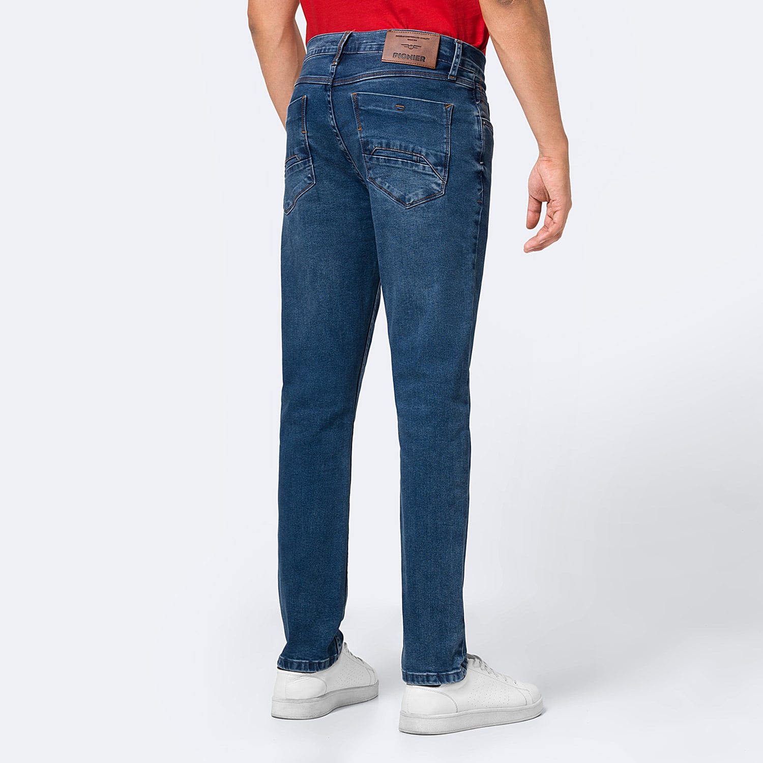 PANTALÓN JEAN PITILLO DENIM STRETCH HOMBRE PIONIER ALBIAR - 2
