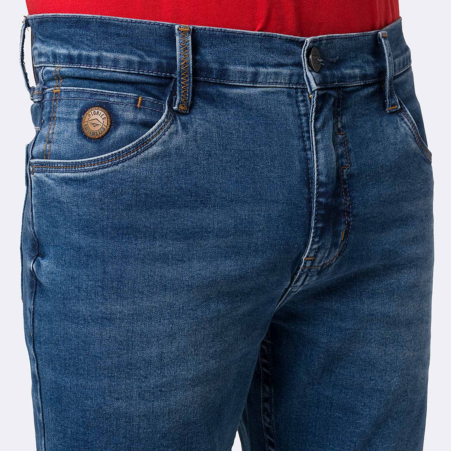 PANTALÓN JEAN PITILLO DENIM STRETCH HOMBRE PIONIER ALBIAR - 3